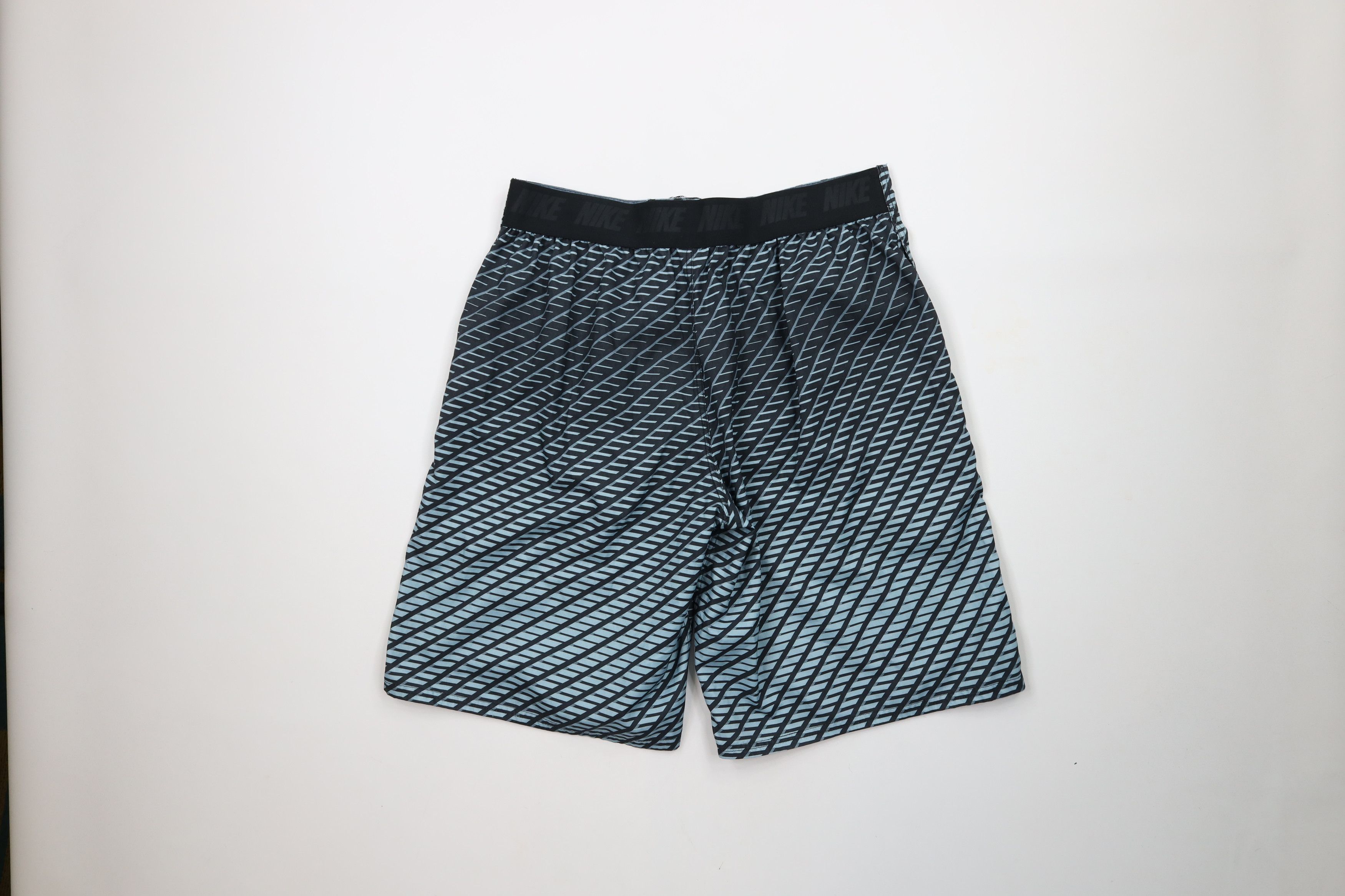 Nike × Vintage Vintage Y2K Nike Swim Mini Swoosh Geometric Board Shorts Size US 34 / EU 50 - 10 Thumbnail