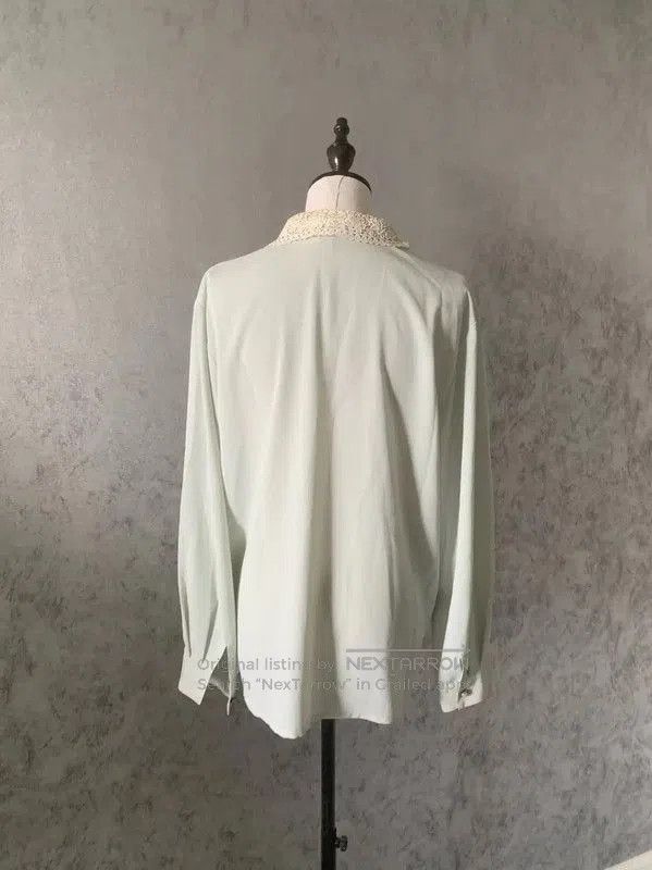 Burberry Burberry Blue Long Sleeve Women's Shirt. Size XL / US 12-14 / IT 48-50 - 7 Thumbnail