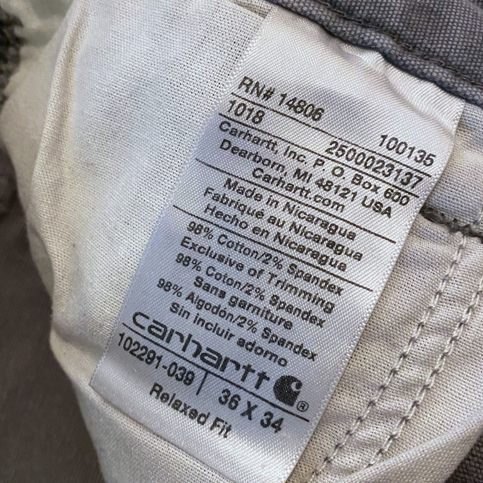Carhartt Carhartt Relaxed Fit Utility Work Carpenter Pants Faded Gray Size US 34 / EU 50 - 5 Thumbnail