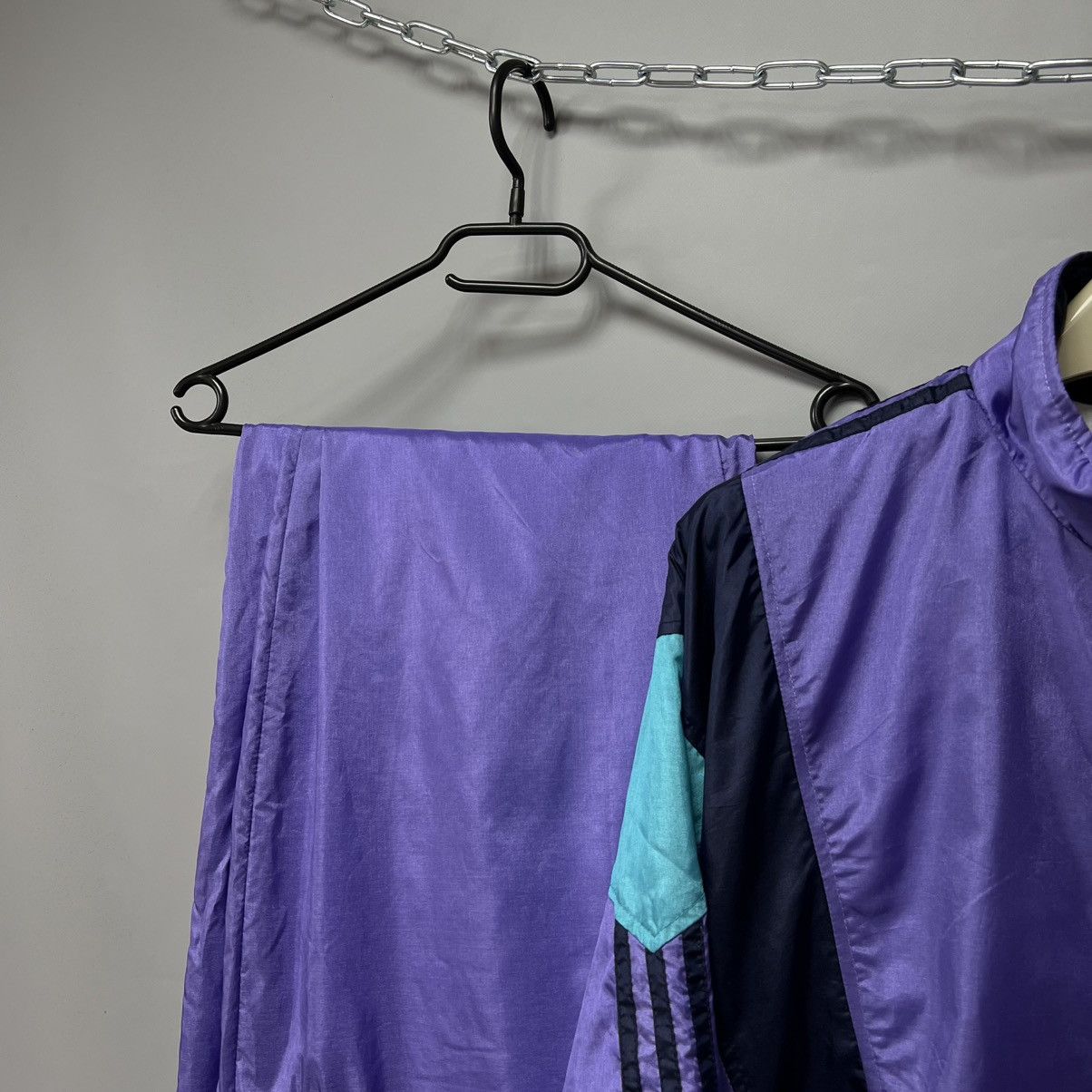Adidas Adidas Vintage 90s Tracksuit Jacket + Pants full shell set Size US M / EU 48-50 / 2 - 12 Thumbnail