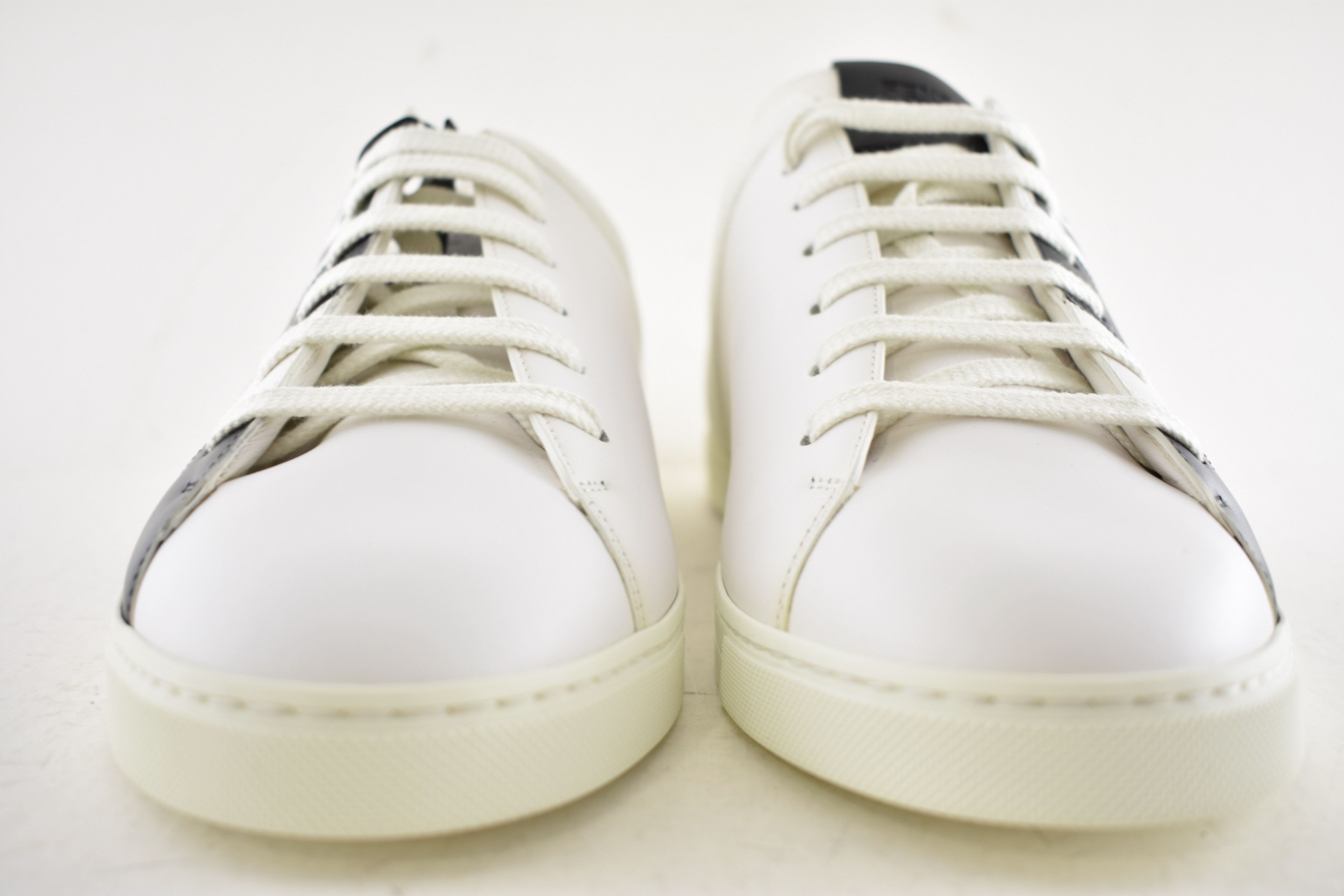 Fendi Fendi Black Leather FF Logo Low Trainer Sneaker UK 9 US 10 Size US 10 / EU 43 - 9 Thumbnail