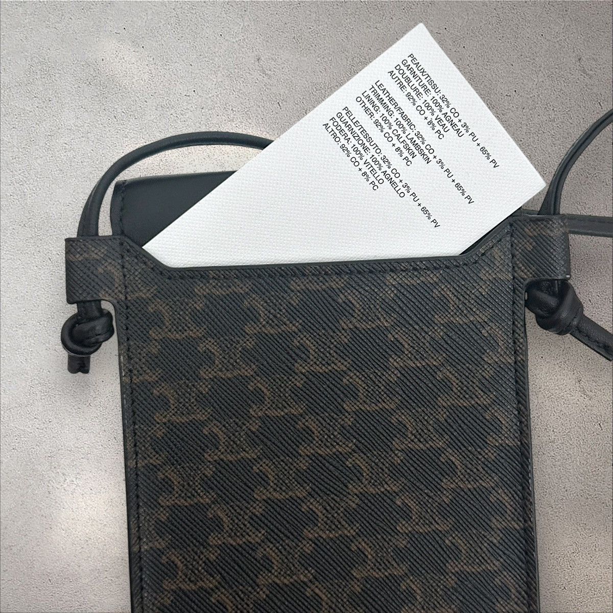 Celine Celine Homme Triomphe Phone Bag Size ONE SIZE - 7 Thumbnail