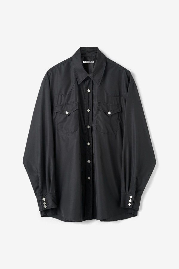 image of Our Legacy Ss22 Ranch Shirt in Black, Men's (Size Small)