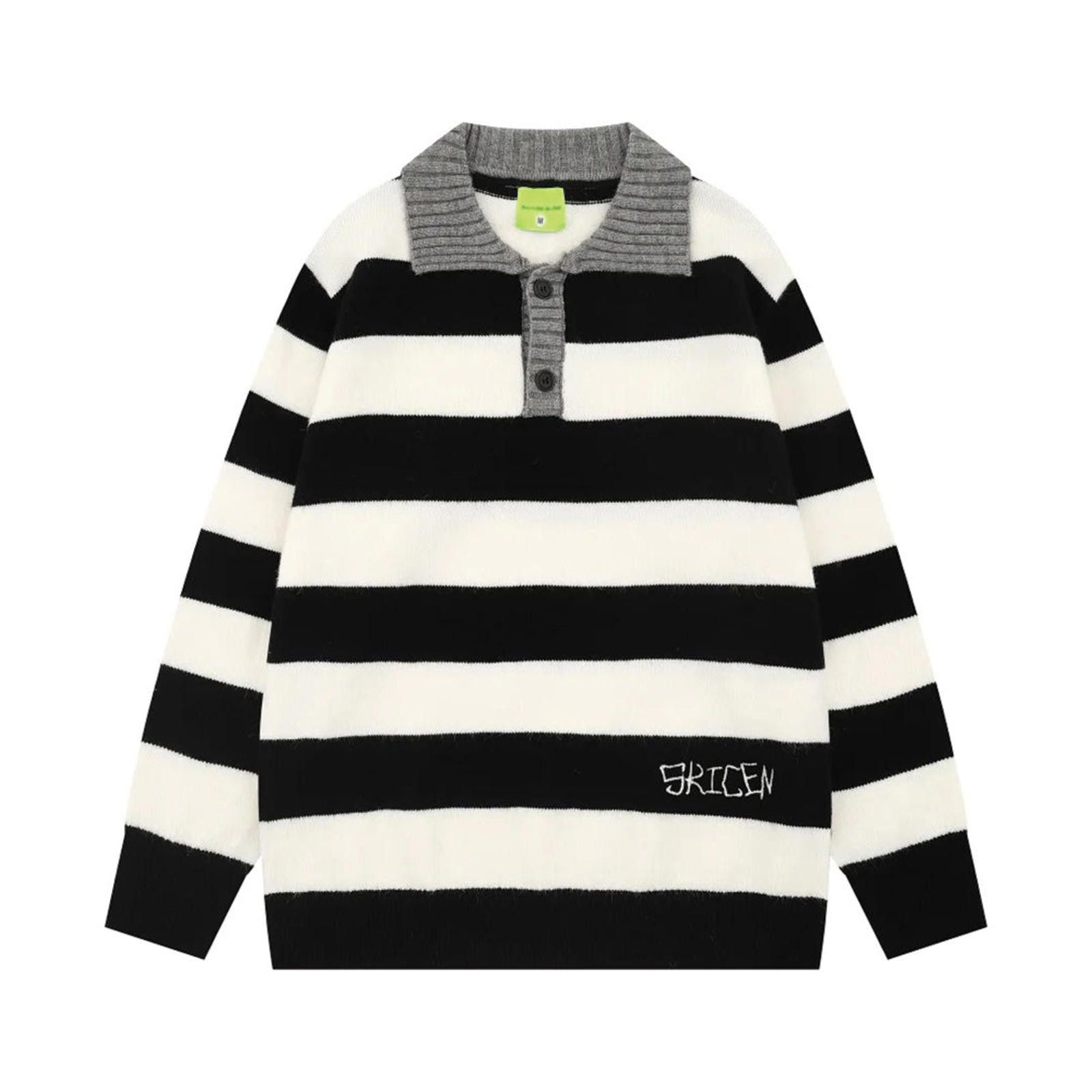 Other Stripe Rugby Polo Knit Long Sleeve | Wool-Blend Size US M / EU 48-50 / 2 - 3 Thumbnail