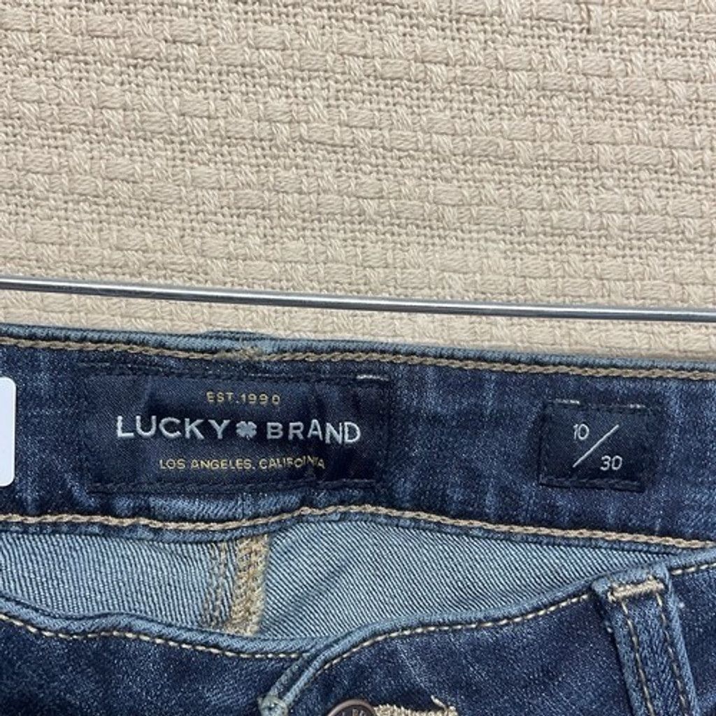 Lucky Brand Lucky Brand Lolita Dark Wash Stretch Crop Jeans Women 10/30 Size 32" / US 10 / IT 46 - 2 Thumbnail