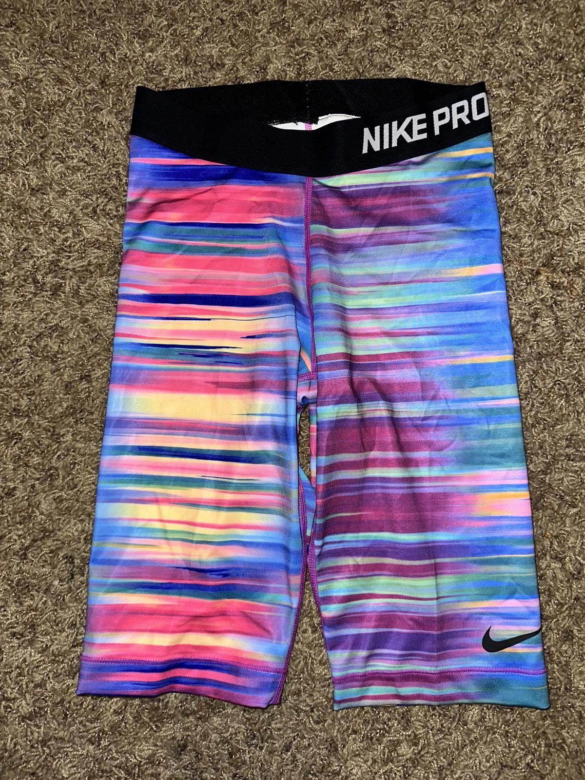 Nike Nike Pro Womens Rainbow Swift Training Dri Fit Shorts Size 28" / US 6 / IT 42 - 1 Thumbnail