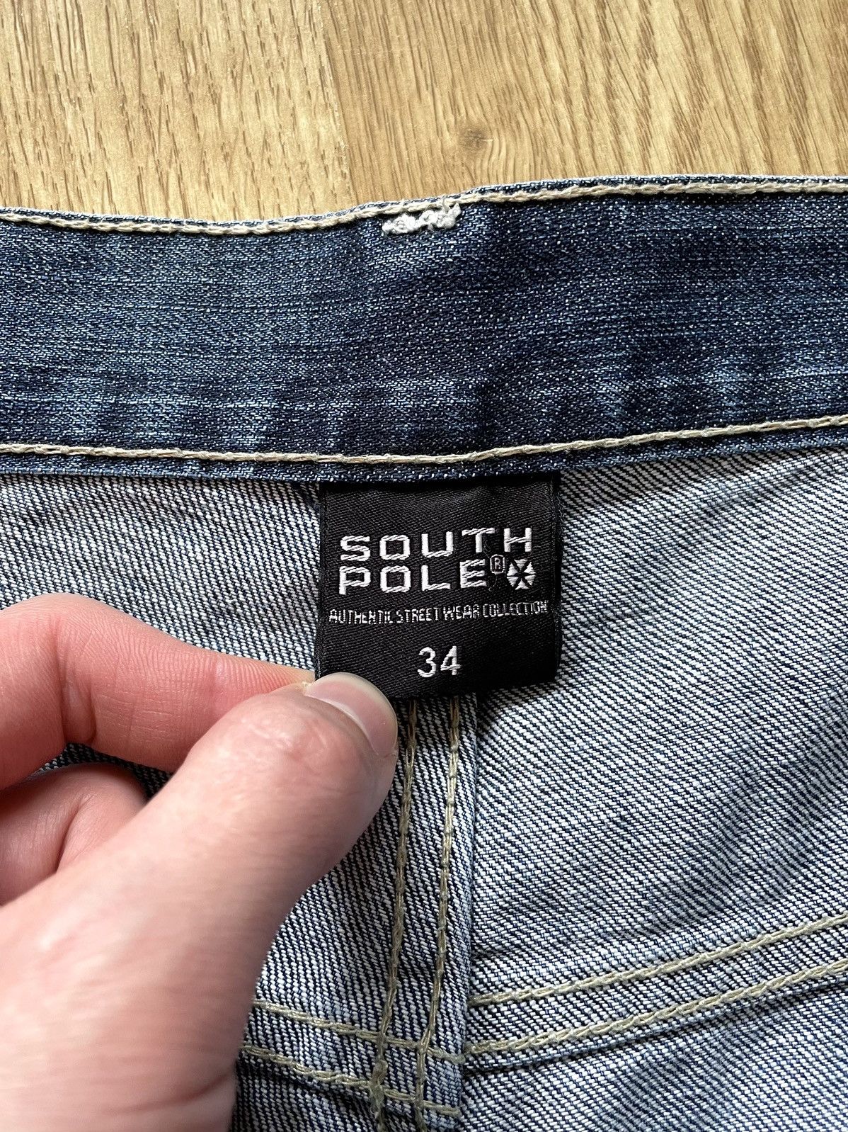 Southpole Vintage Y2K Southpole Embroidered Cyber Grunge Denim Jeans Size US 34 / EU 50 - 12 Thumbnail