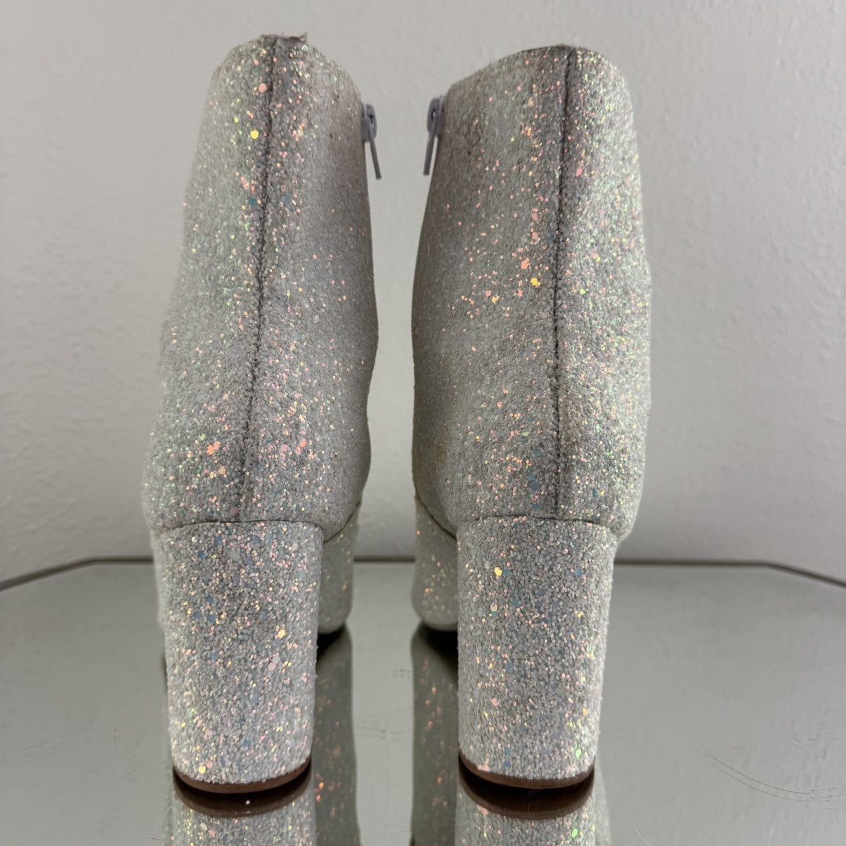 Other OLD CUTLER White Blue Unicorn Glitter Concert Ankle Boot Size US 9 / IT 39 - 5 Thumbnail