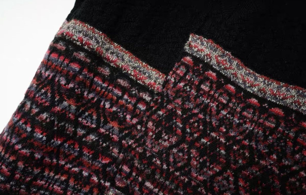 Yohji Yamamoto Yohji Yamamoto Vintage Knit Mismatched Panel Vest Size US L / EU 52-54 / 3 - 7 Thumbnail