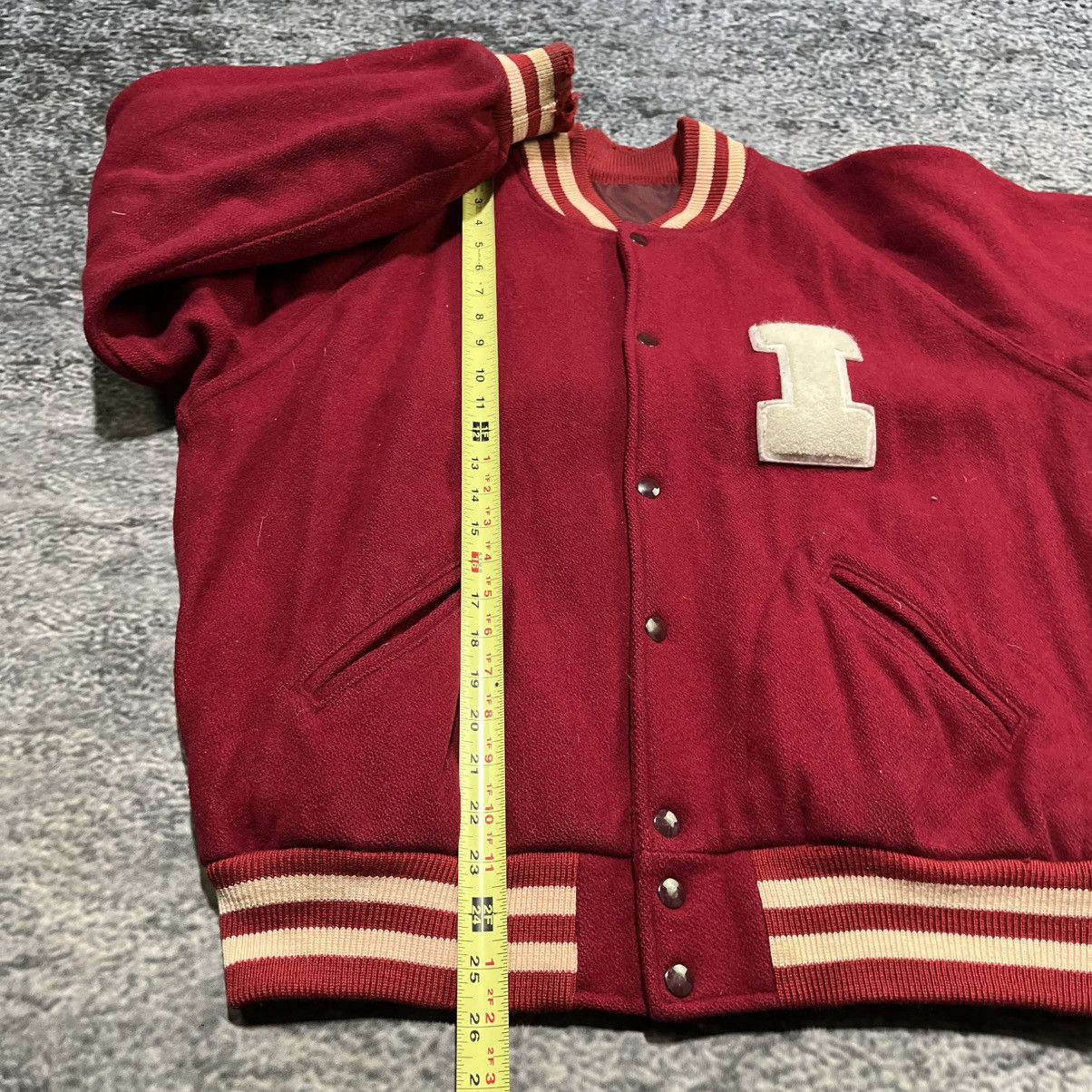 Vintage VINTAGE 1950s/1960s Wool Letterman Varsity Jacket Large Size US M / EU 48-50 / 2 - 10 Thumbnail