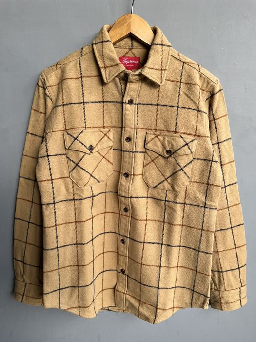 Supreme Supreme Heavyweight Flannel Windowpane Shirt FW12 | Grailed