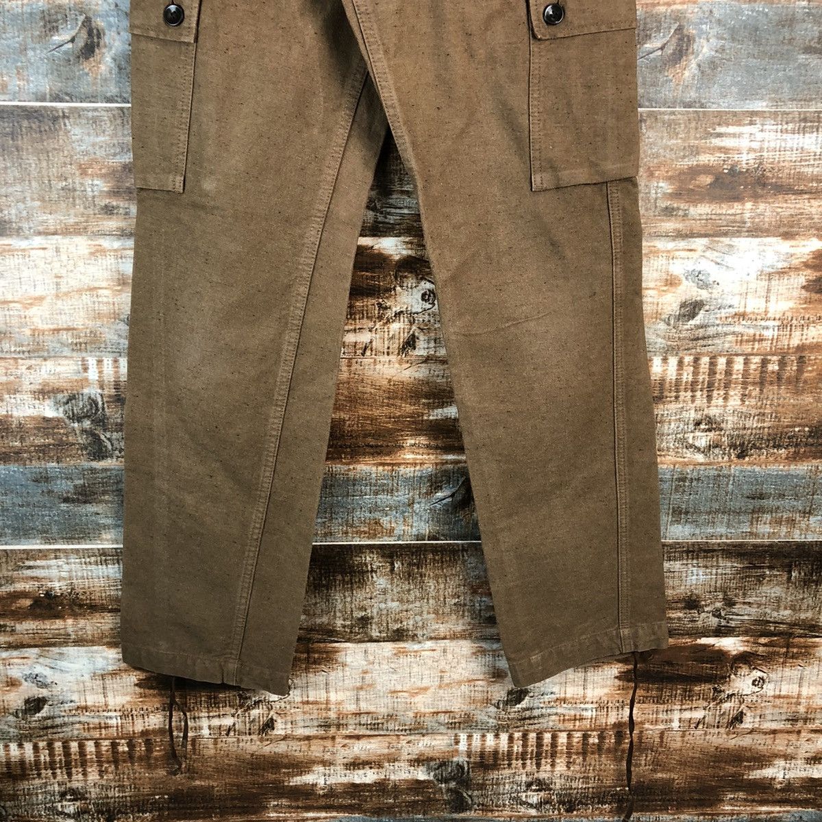 Japanese Brand Domingo Co Brown Cargo Multipocket Pants #A2437 Size US 27 - 6 Thumbnail