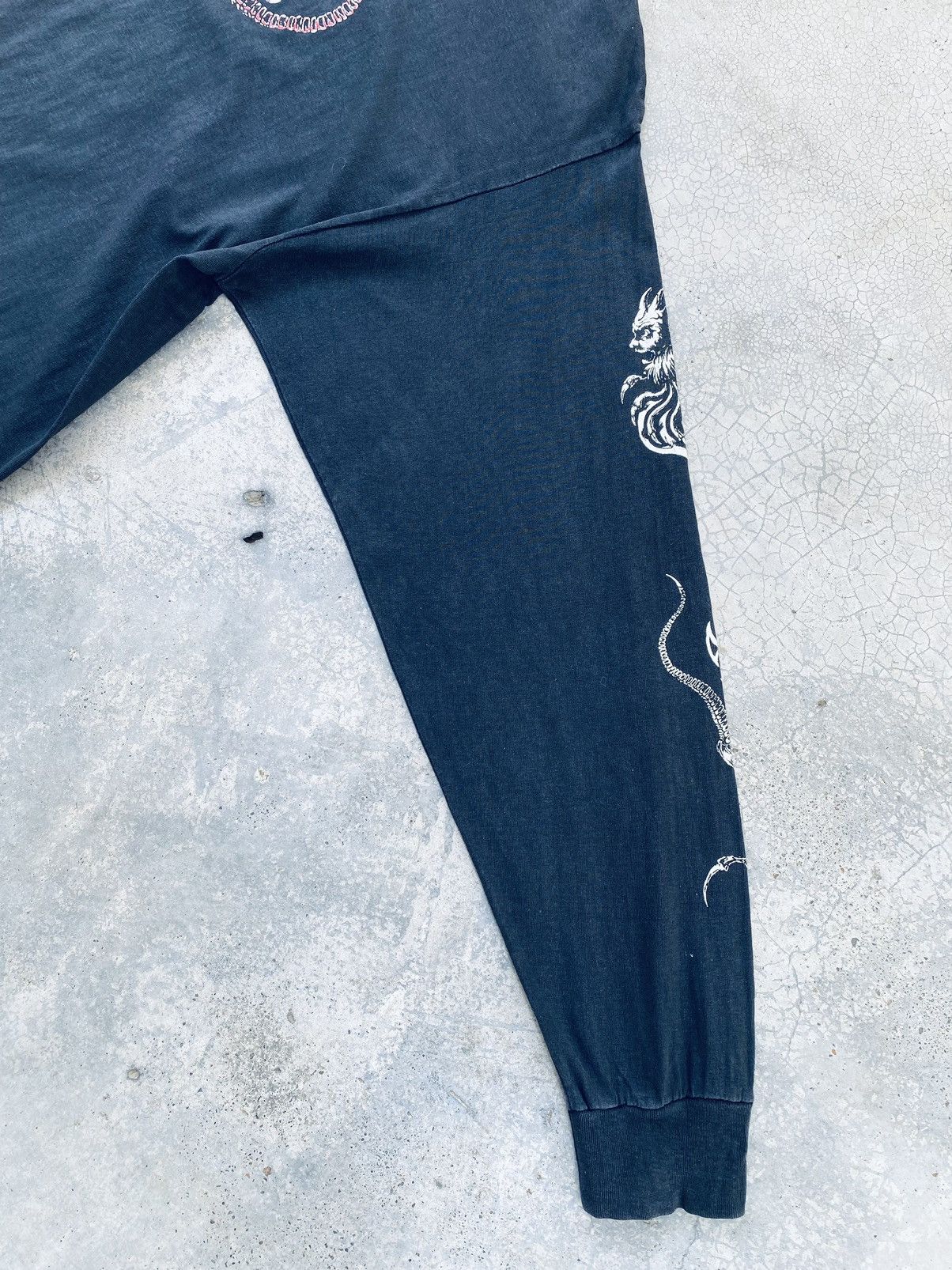 Band Tees Sick Vintage 90s Mortuary Drape Black Metal Band Long Sleeve Size US XXL / EU 58 / 5 - 10 Thumbnail