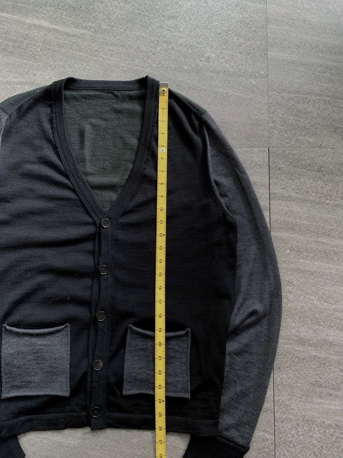 Maison Margiela FREE TAX! Two Tone Double Pocket Cardigan Size US M / EU 48-50 / 2 - 8 Thumbnail