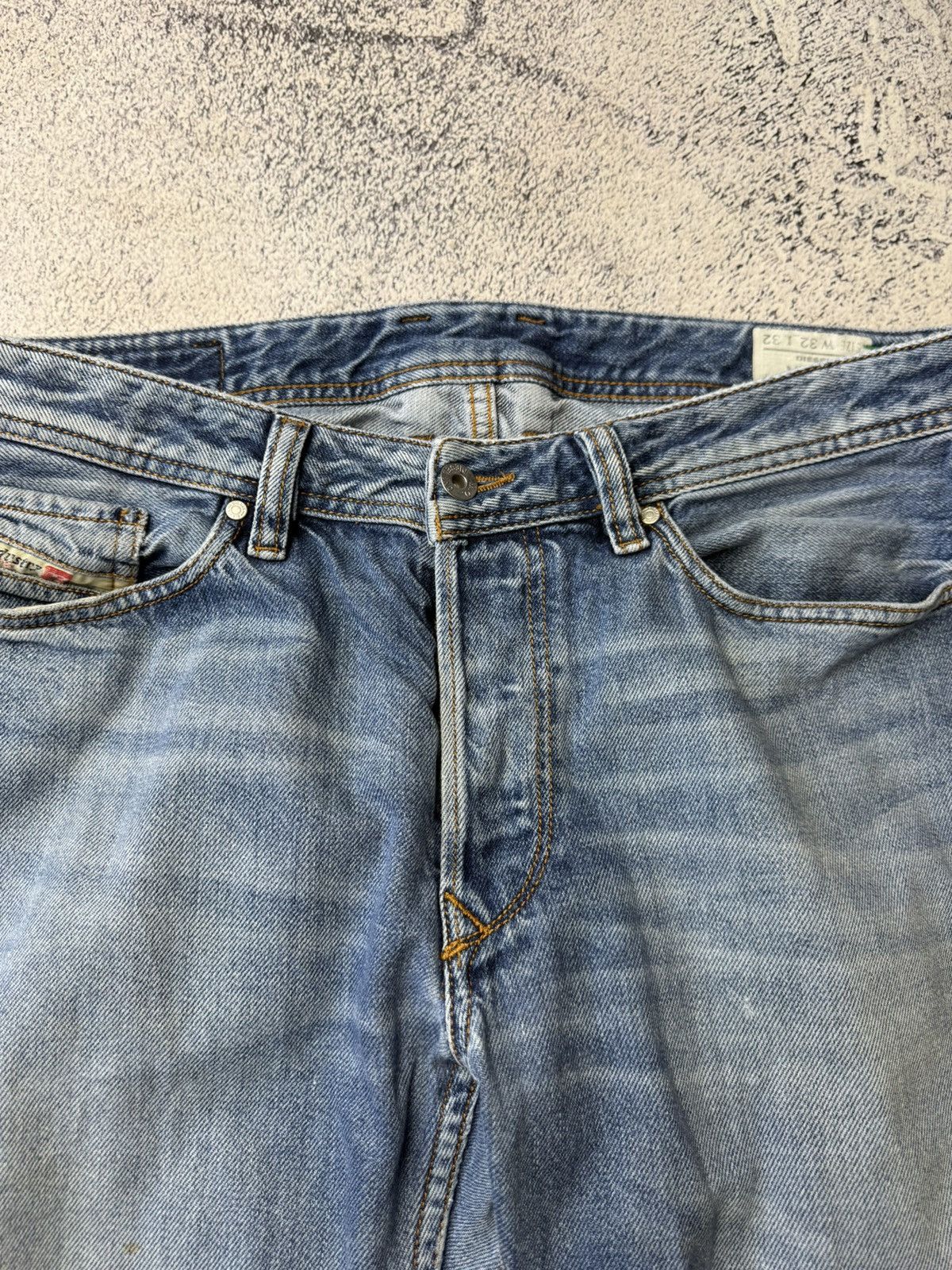 Diesel Men's Vintage Diesel Industry Distressed Faded Jeans Size 32 Size US 32 / EU 48 - 16 Thumbnail