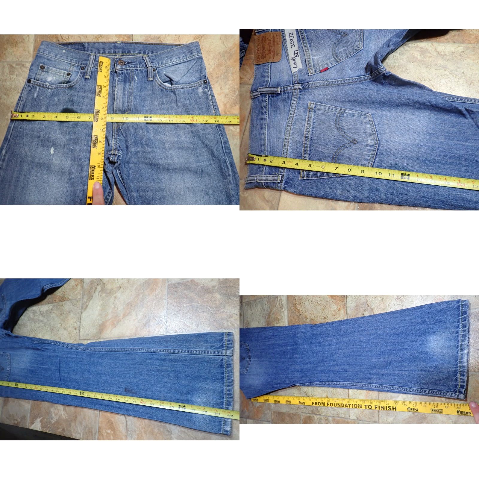 Levi's LEVI'S Jeans Levi's 527 & 560 Bootcut 2 Pairs Blue 30x32 Regular Men’s 5-Pocket Denim Cotton Comfort Size US 30 / EU 46 - 8 Thumbnail