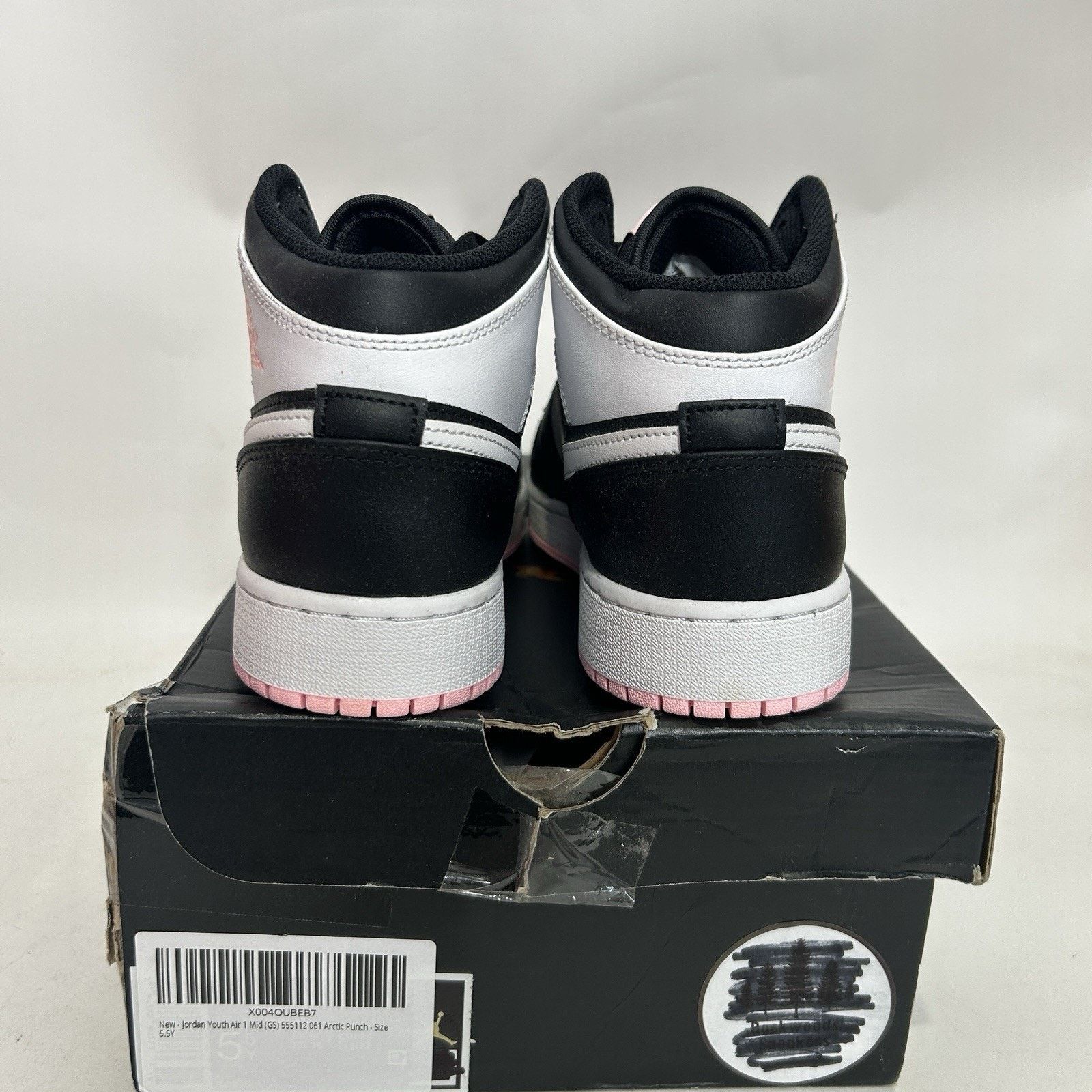 Jordan Brand Nike Air Jordan 1 Mid Retro GS “Arctic Punch/White Pink" Size US 7 / IT 37 - 4 Thumbnail