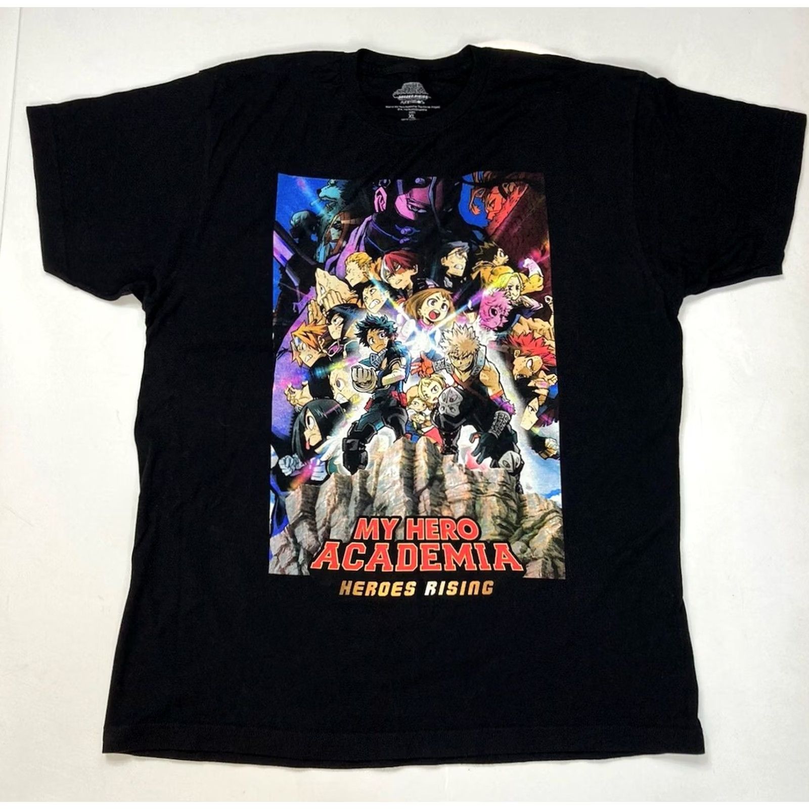 Vintage MY HERO ACADEMIA T-Shirt Men XL Black Graphic Print Crew Neck Short Sleeve Hero Characters Size US XL / EU 56 / 4 - 2 Thumbnail