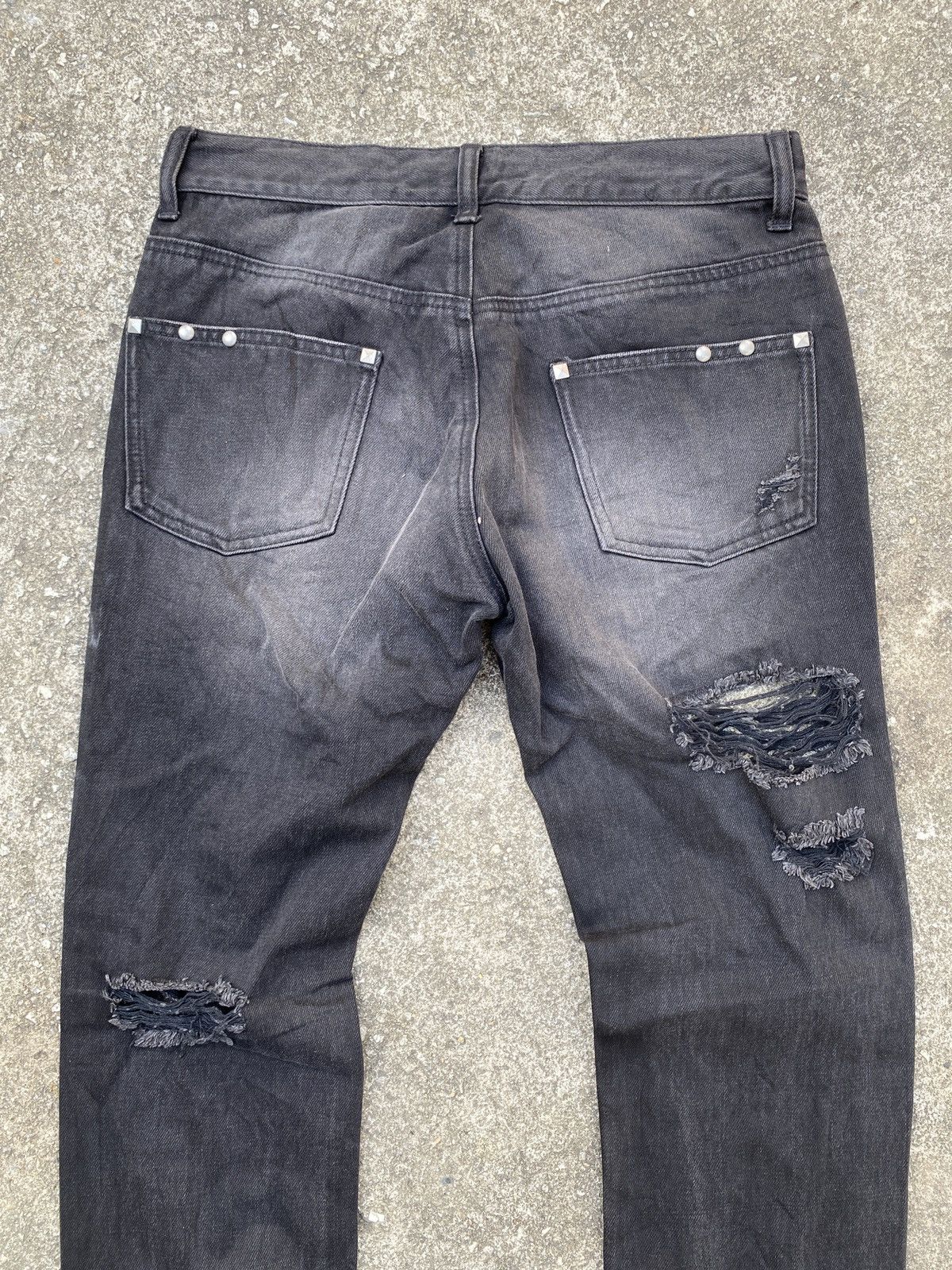 Japanese Brand Sex Pot Revenge Studded Distressed Design Denim Size US 30 / EU 46 - 10 Thumbnail