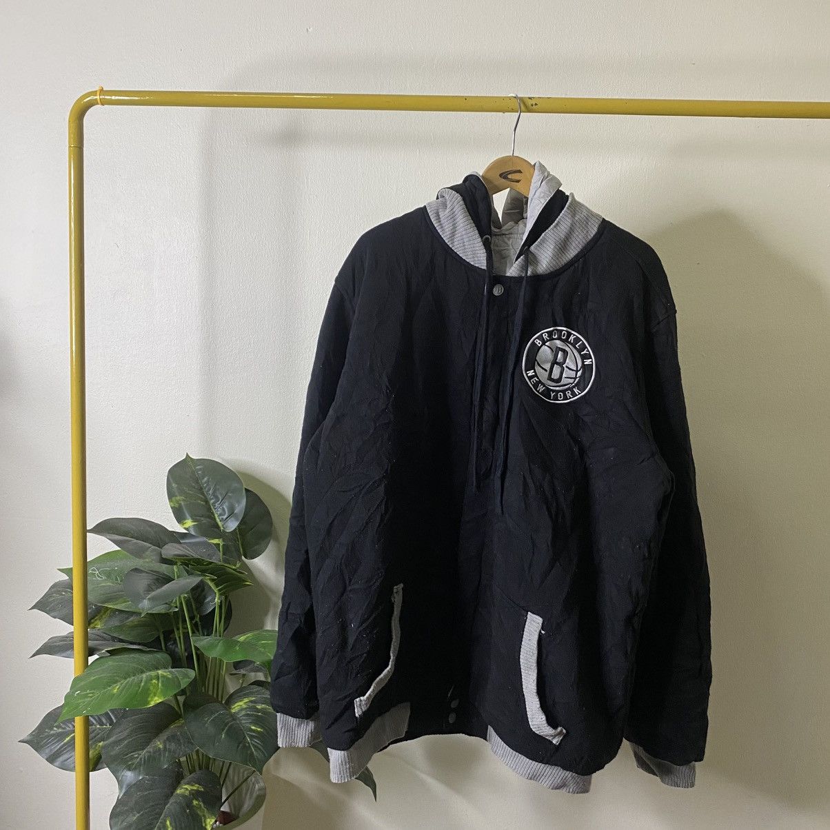 NBA Vintage Y2K Brooklyn Nets NBA Reversible Jacket Size US XXL / EU 58 / 5 - 3 Thumbnail