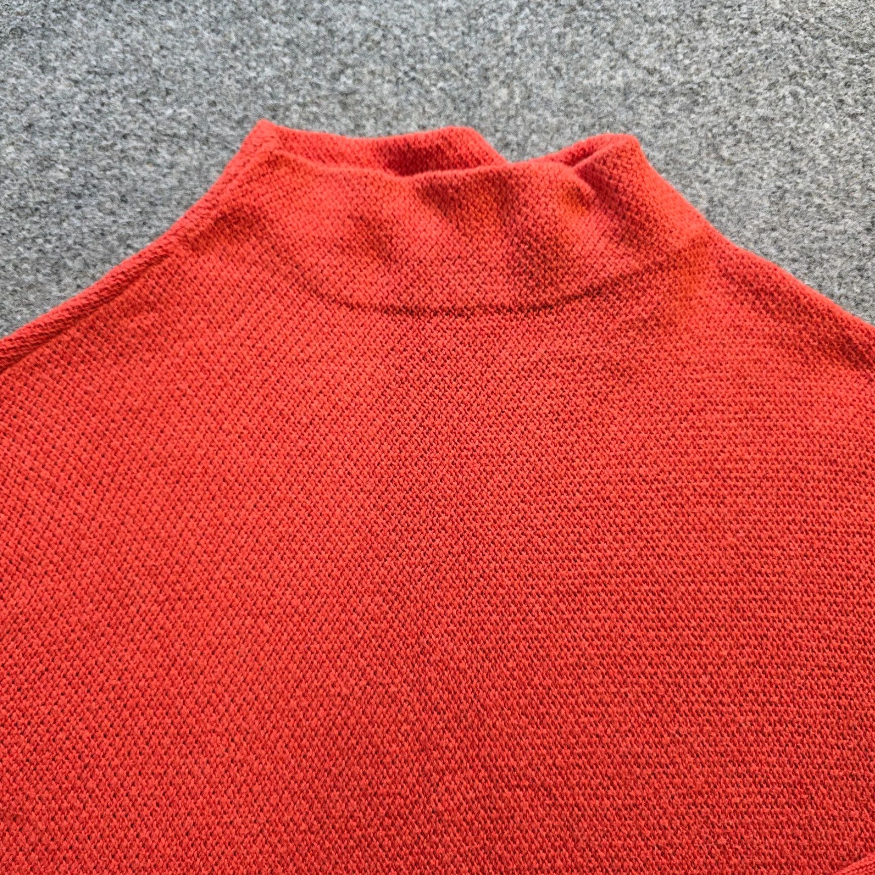 Anthropologie Moth Sweater Women Small Orange Cashmere Blend High Neck Pullover Casual Winter Fall Spring Size S / US 4 / IT 40 - 2 Thumbnail