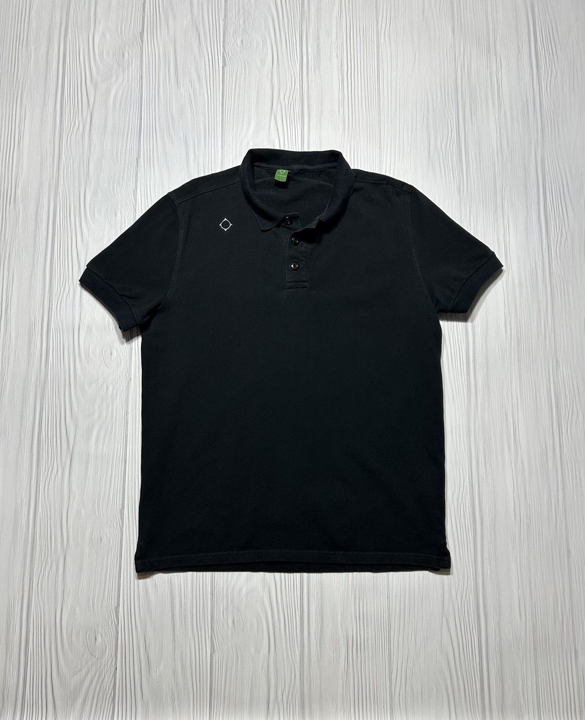 MA.STRUM × Massimo Osti Ma.Strum Logo Black Polo Size US L / EU 52-54 / 3 - 1 Thumbnail