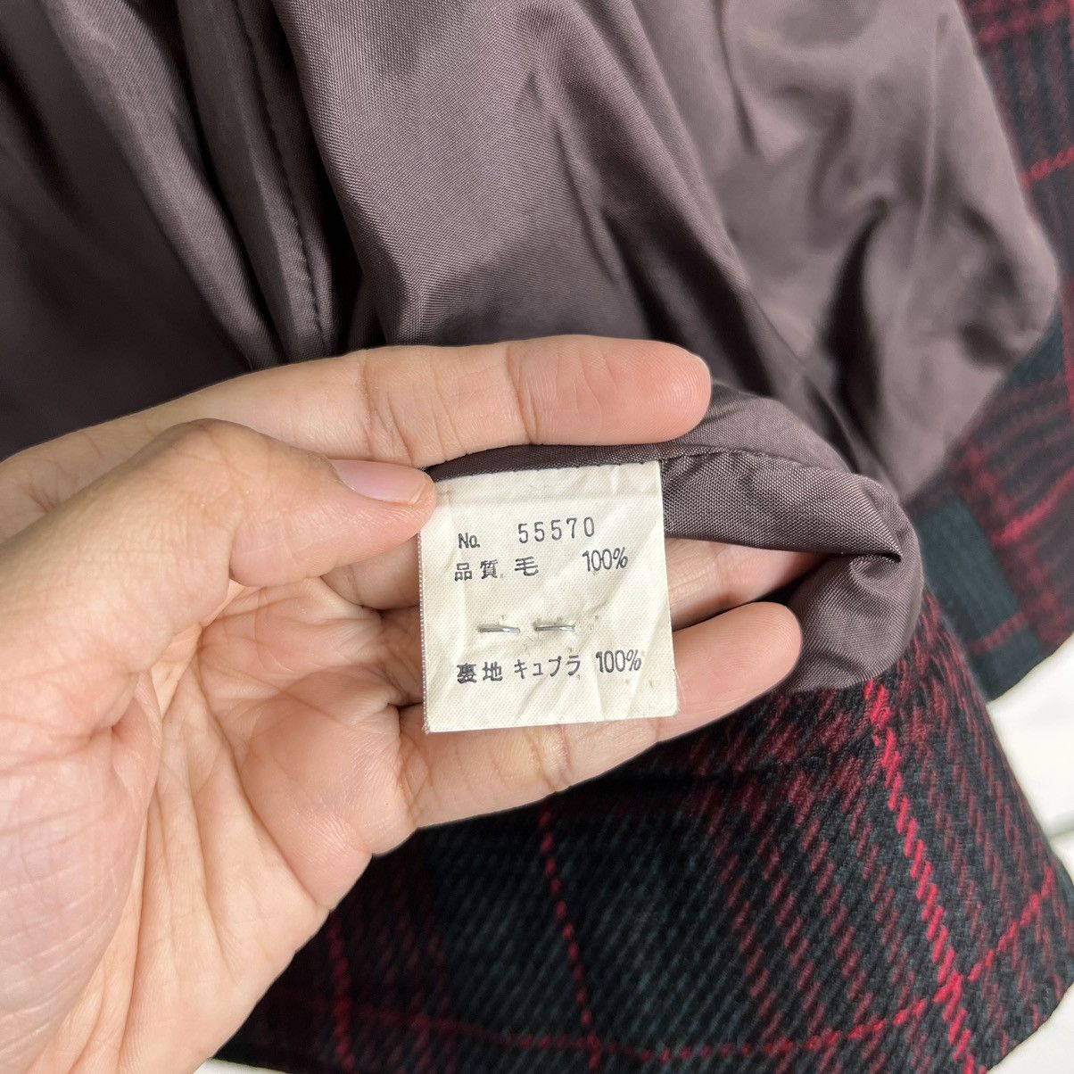 Issey Miyake 🔥 DANA DO PIP PLAID CHECK WOOL COLAR LESS BOMBER JACKET Size US M / EU 48-50 / 2 - 15 Thumbnail