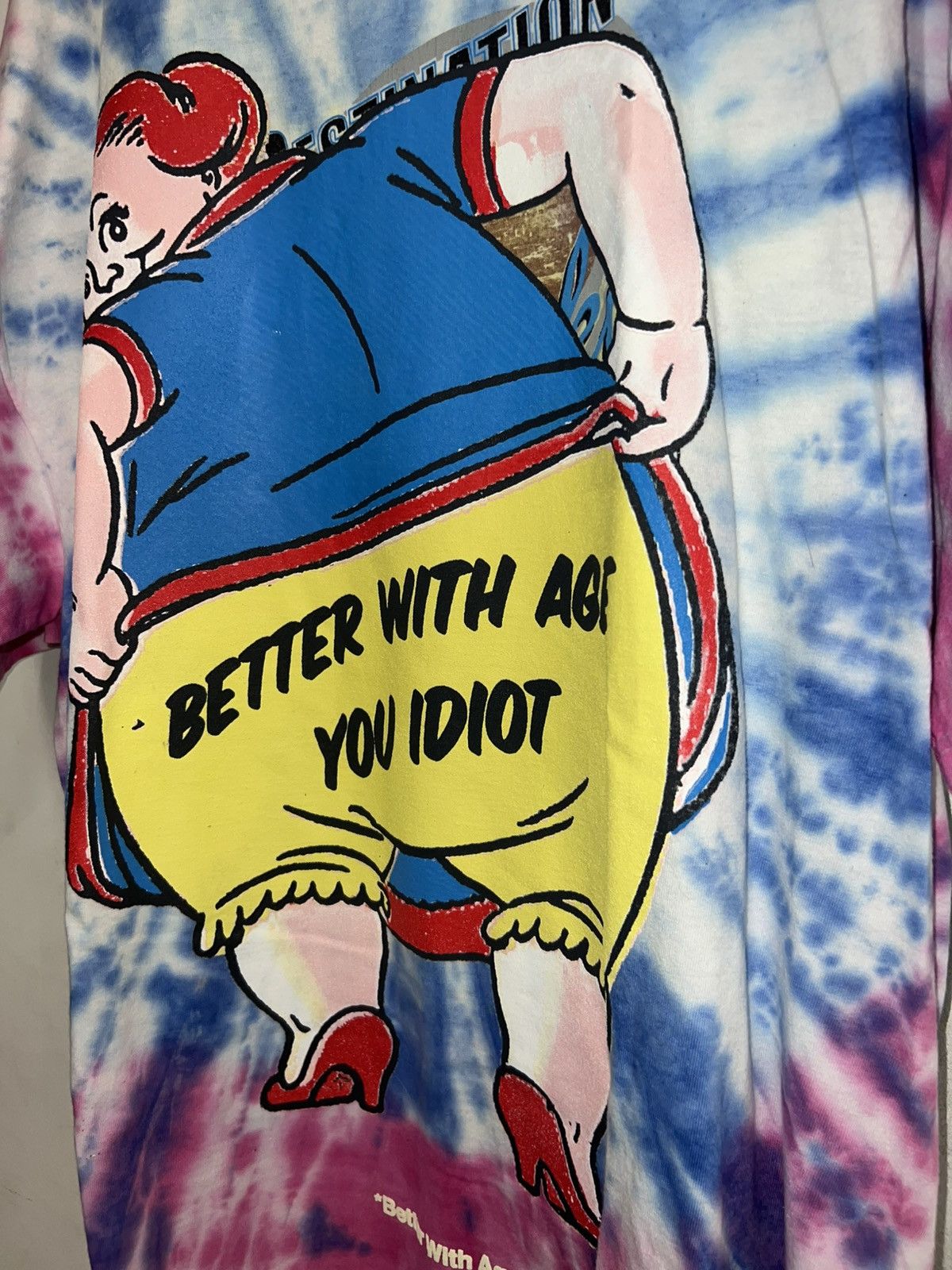 Better With Age Better With Age Frizzle Tie-Dye Pink Tee Size US XXL / EU 58 / 5 - 3 Thumbnail