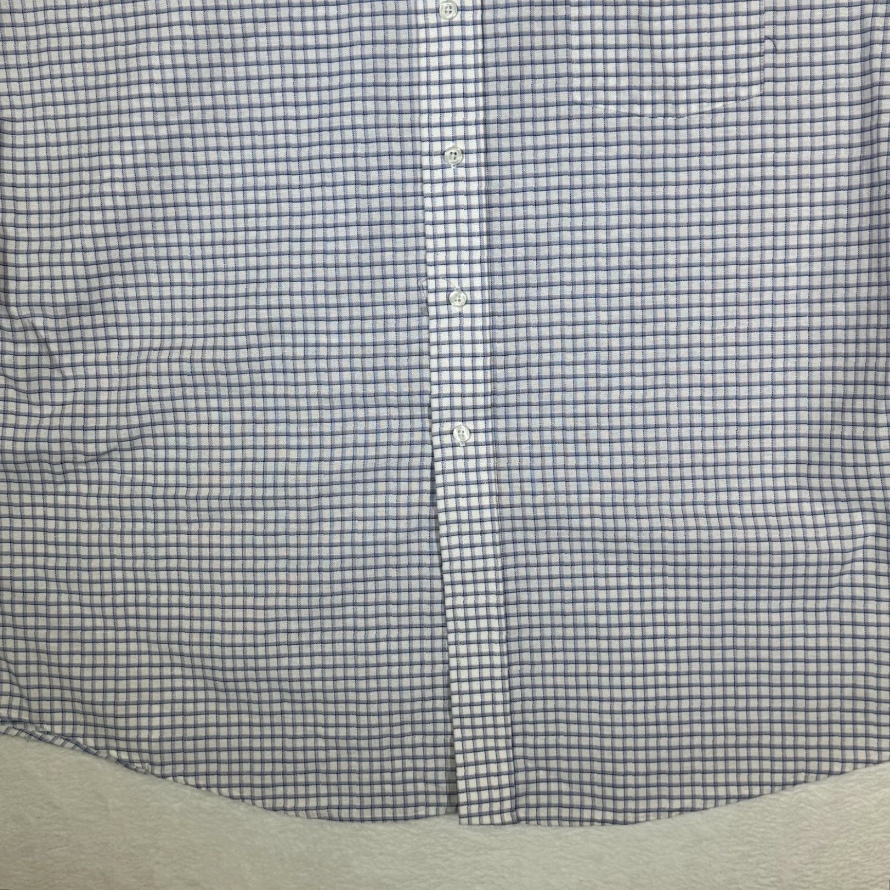 Vintage 59th Street Brownstone Shirt Blue Check Short Sleeve Button-Down M856 Mens Regular XS? No Size US XXL / EU 58 / 5 - 5 Thumbnail