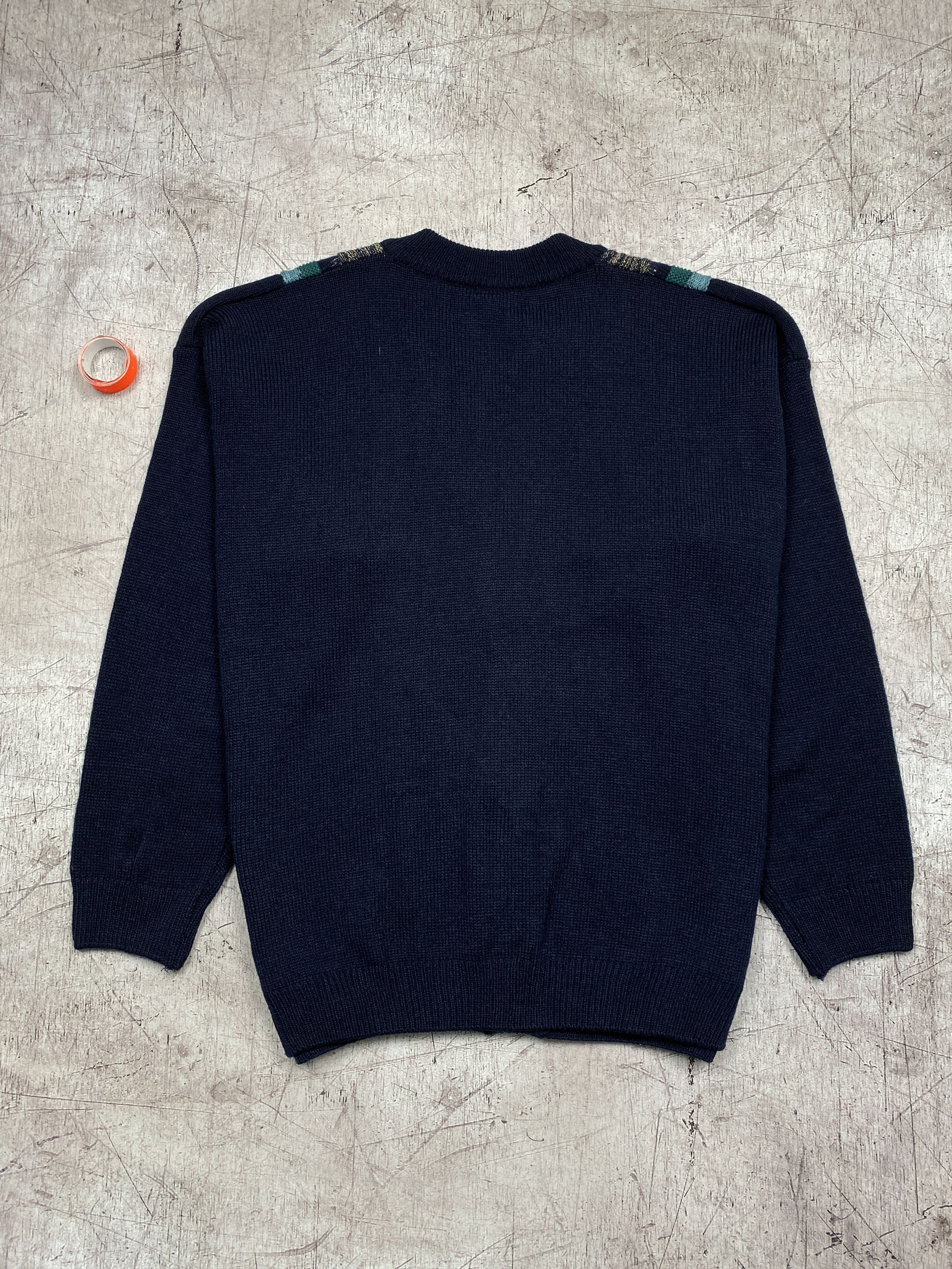 Vintage Vintage 90s Cardigan Coogi Style Textured Biggie Sweater Size US XL / EU 56 / 4 - 6 Thumbnail