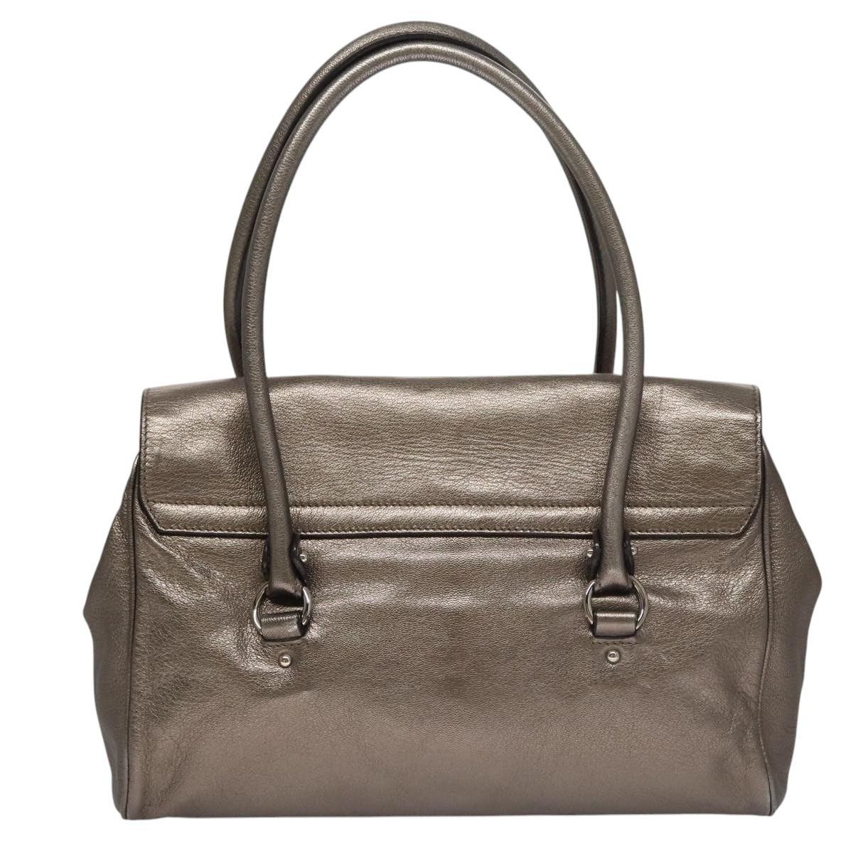 Salvatore Ferragamo Salvatore Ferragamo Gancini Hand Bag Leather Silver Size ONE SIZE - 3 Thumbnail