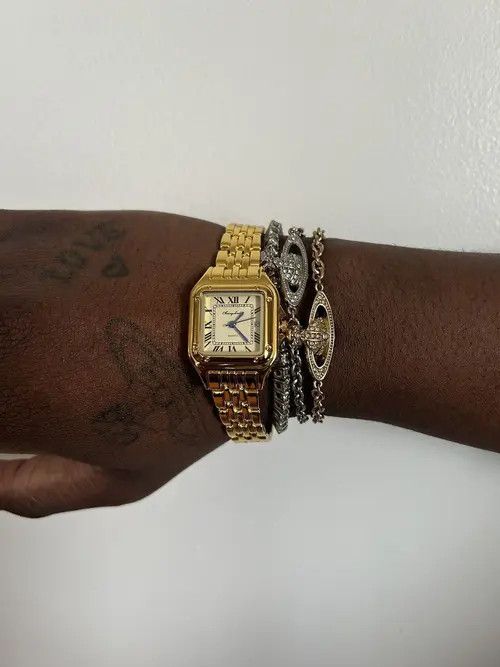 Vintage Vintage 90s vintage retro luxury style quartz Gold watch Size ONE SIZE - 5 Thumbnail