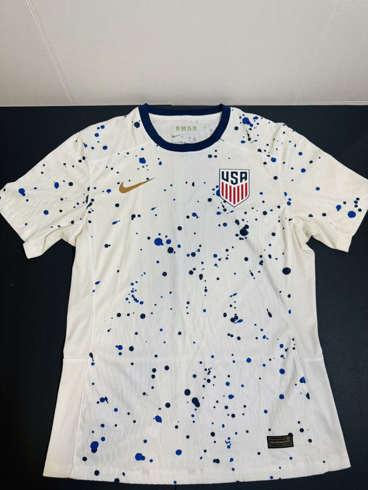 Nike Nike USMNT white and blue soccer jersey Size US L / EU 52-54 / 3 - 1 Thumbnail