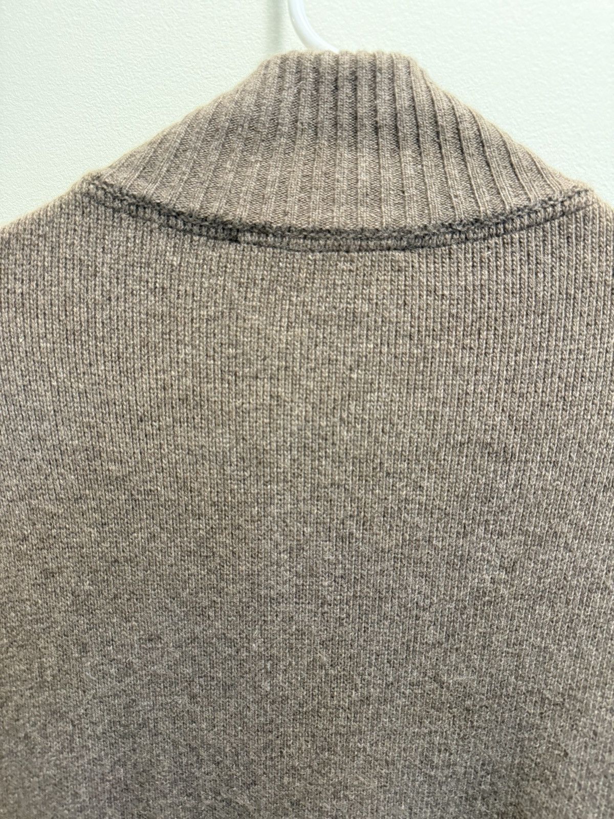 Saks Fifth Avenue Calf Skin Plated Wool Lined Zip Sweater Size US M / EU 48-50 / 2 - 8 Thumbnail