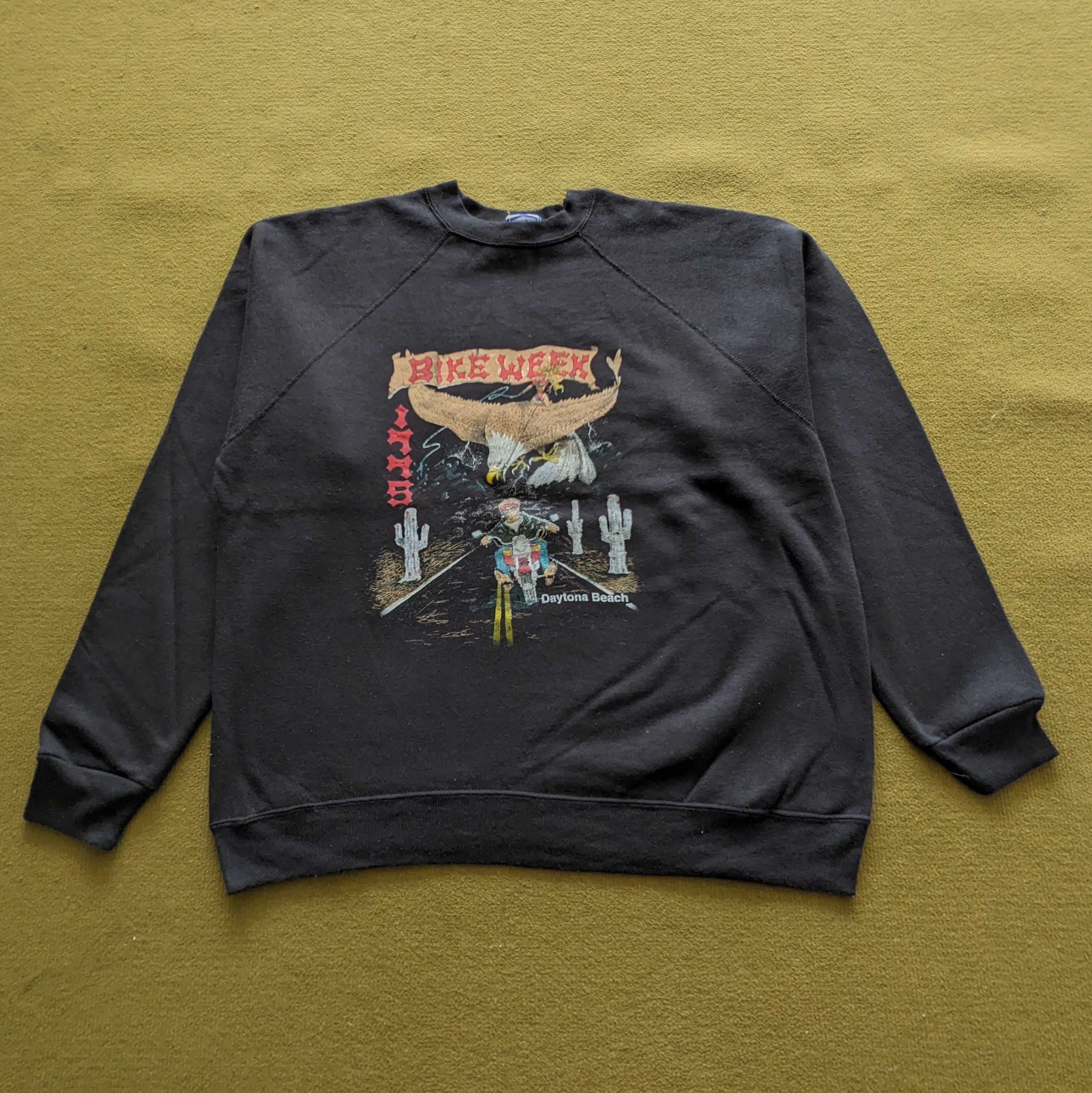 Japanese Brand Vintage BIKE WEEK Racing Motorcycle Sweatshirt Size US L / EU 52-54 / 3 - 1 Thumbnail