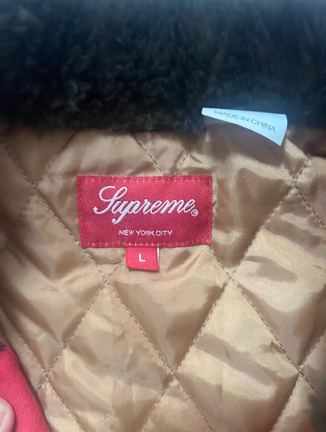 Supreme Supreme Faux Fur Collar Flaid Jacket Size US L / EU 52-54 / 3 - 3 Thumbnail