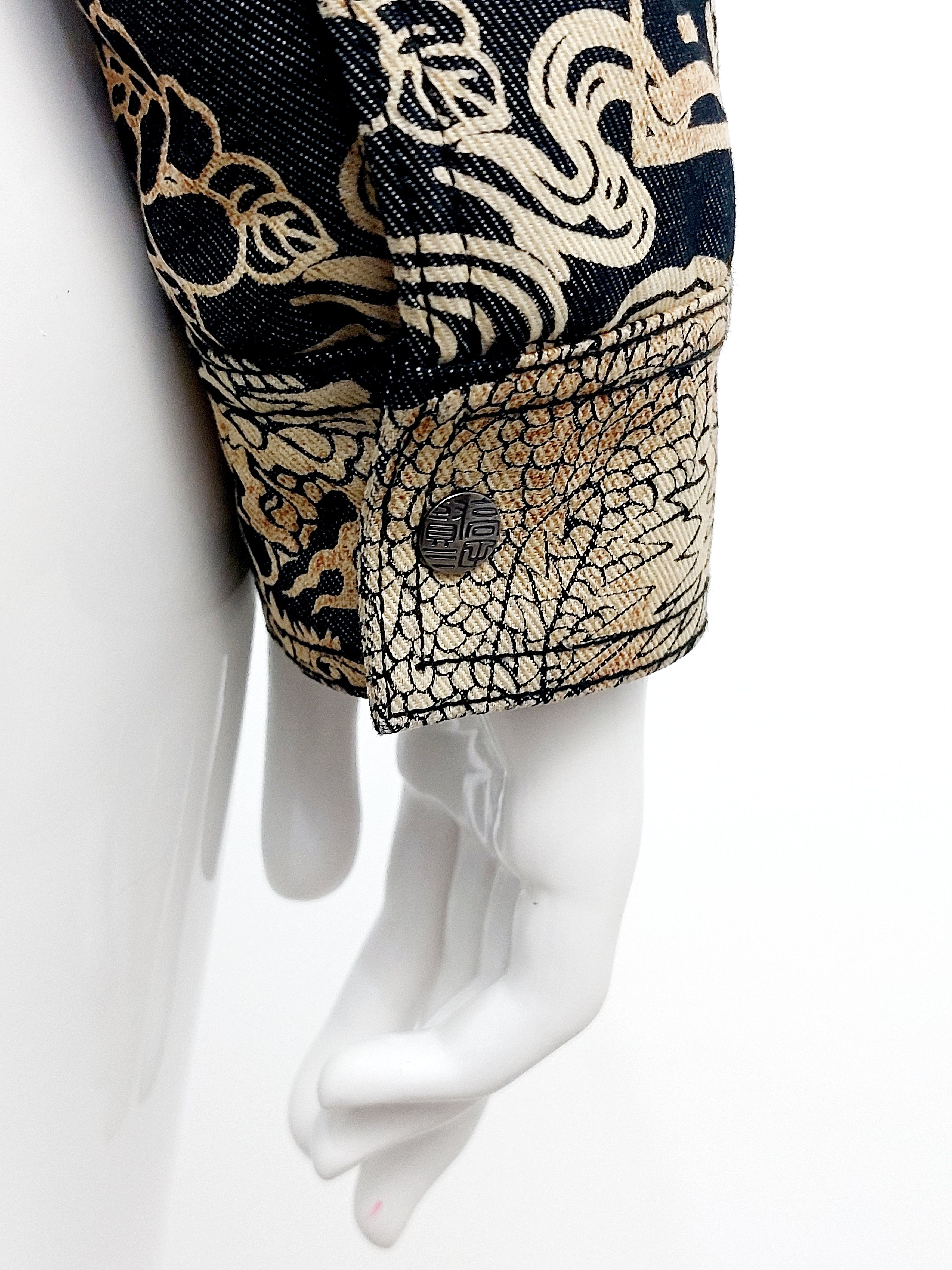 Kenzo Kenzo Jeans Japanese Asian Dragon Faux Fur Coat Jacket Size S / US 4 / IT 40 - 13 Thumbnail