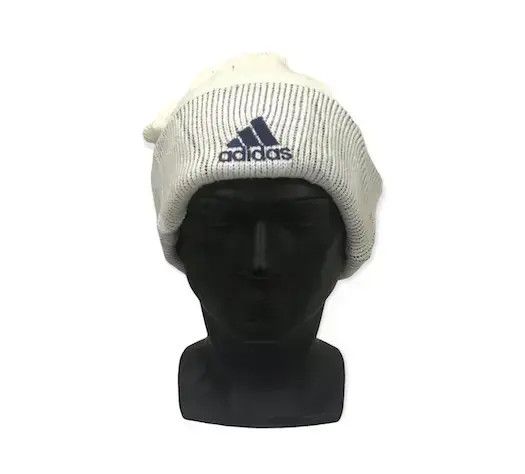 Adidas × Vintage Adidas Plain Beanie Hat Size ONE SIZE - 1 Thumbnail