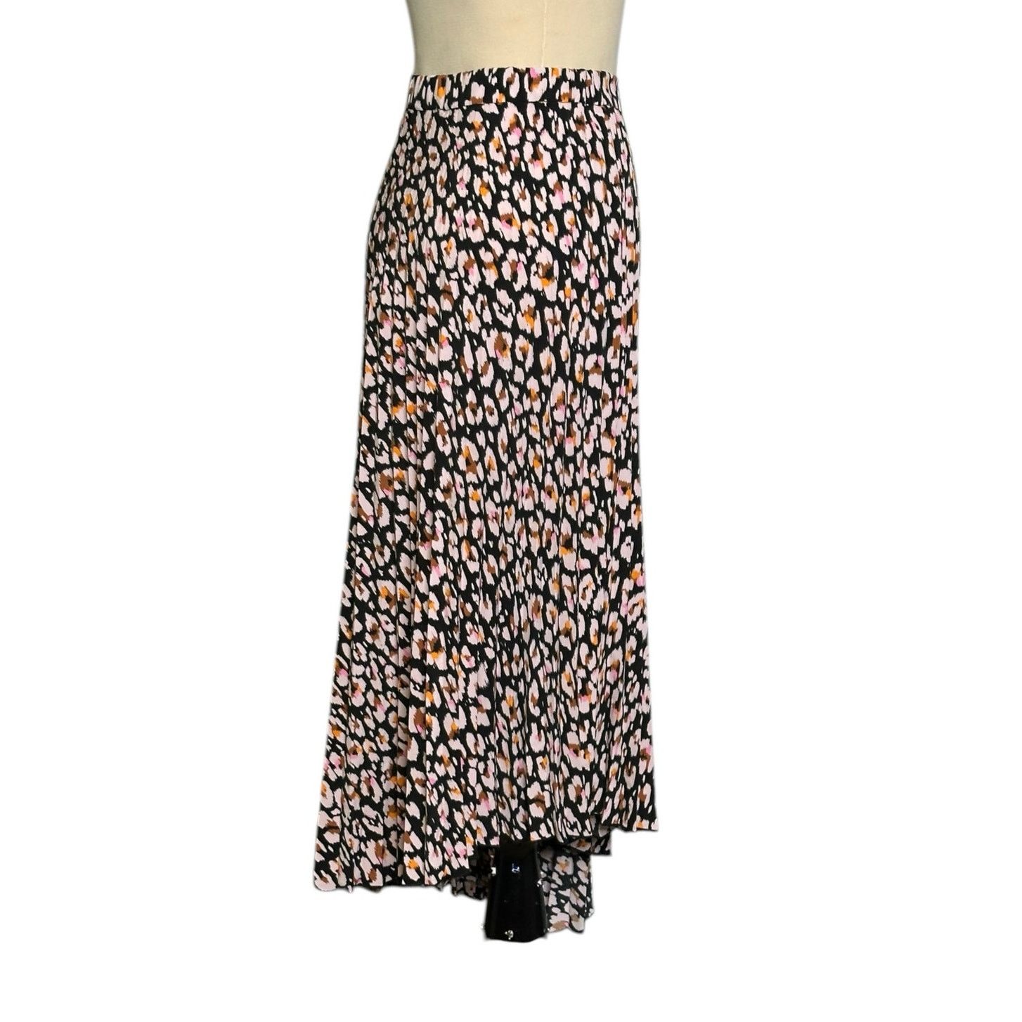 Sanctuary Sanctuary black cream floral pleated midi skirt size large Size 30" / US 8 / IT 44 - 8 Thumbnail