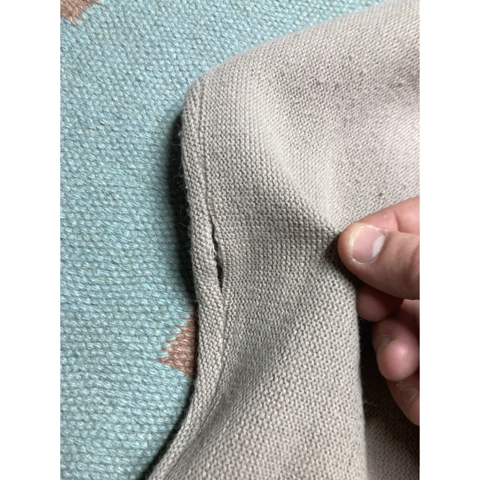 Vintage VINTAGE Cardigan Woman Gray Wool Blend Knit V-Neck Button Front Medium Cardigan Size M / US 6-8 / IT 42-44 - 2 Thumbnail