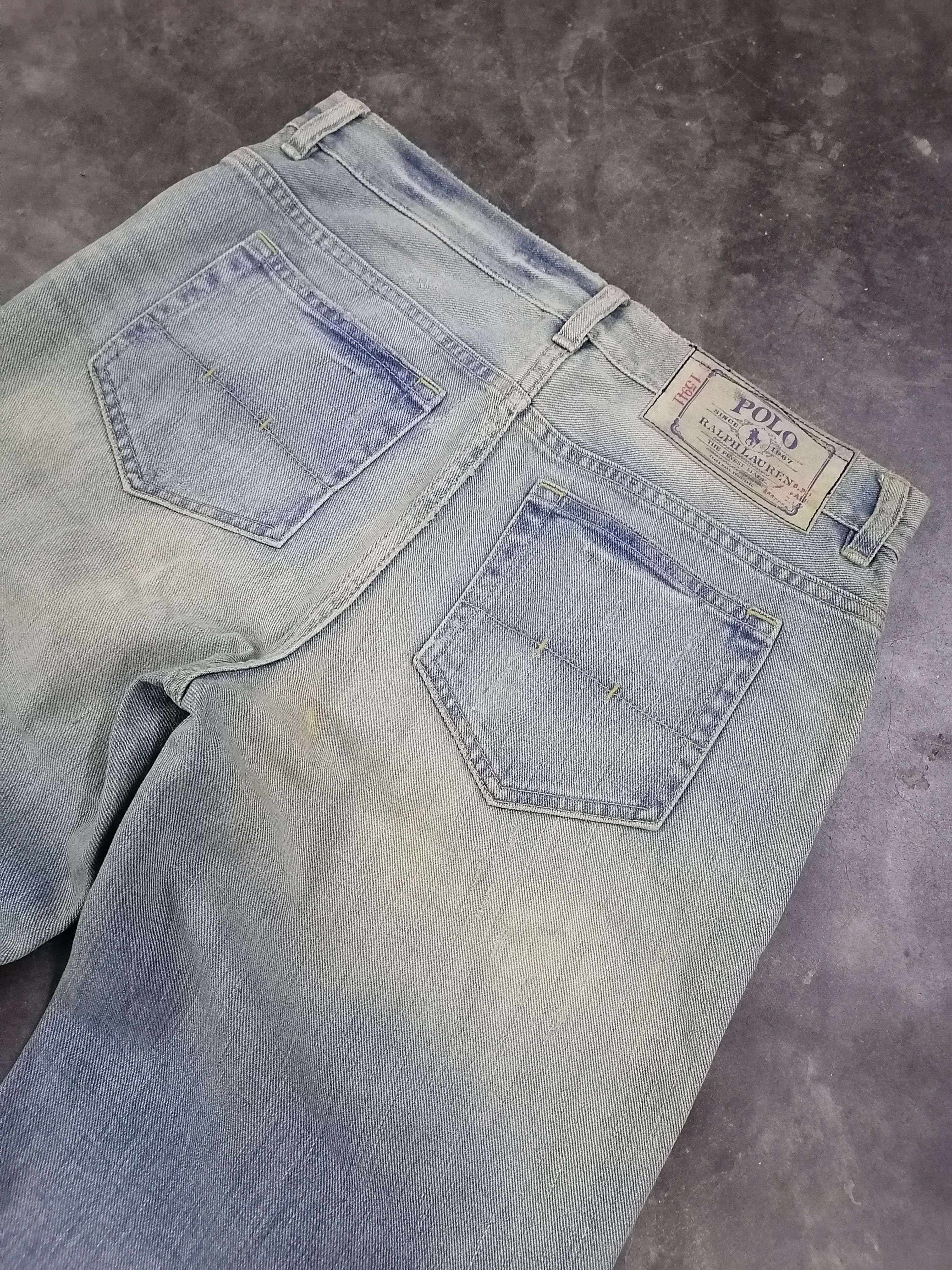 Polo Ralph Lauren × Vintage Vintage Polo Ralph Lauren PRL Distressed Denim Pants Size US 30 / EU 46 - 7 Thumbnail