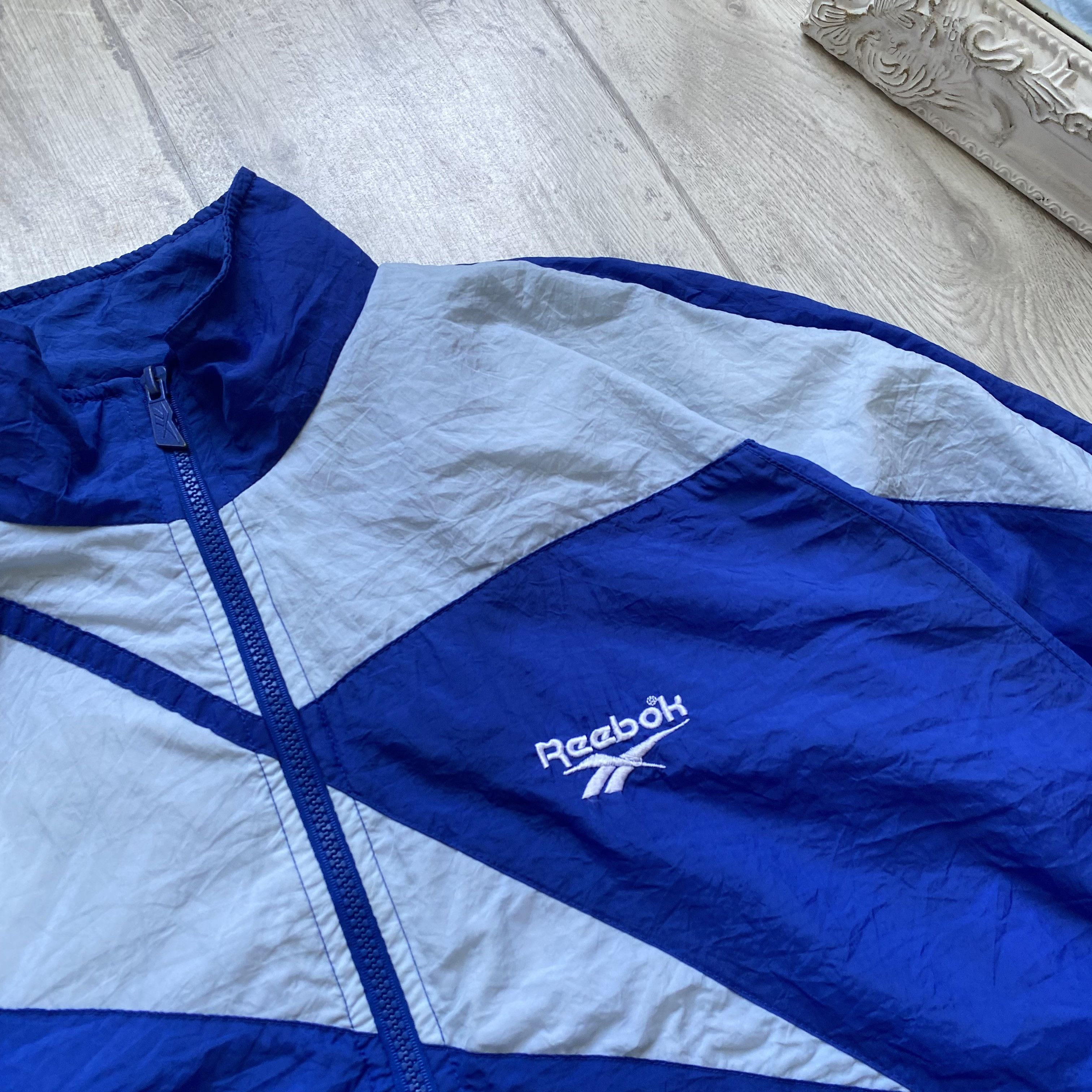 Reebok Vintage 80s Reebok nylon track Boxy jacket Big logo Size US M / EU 48-50 / 2 - 4 Thumbnail