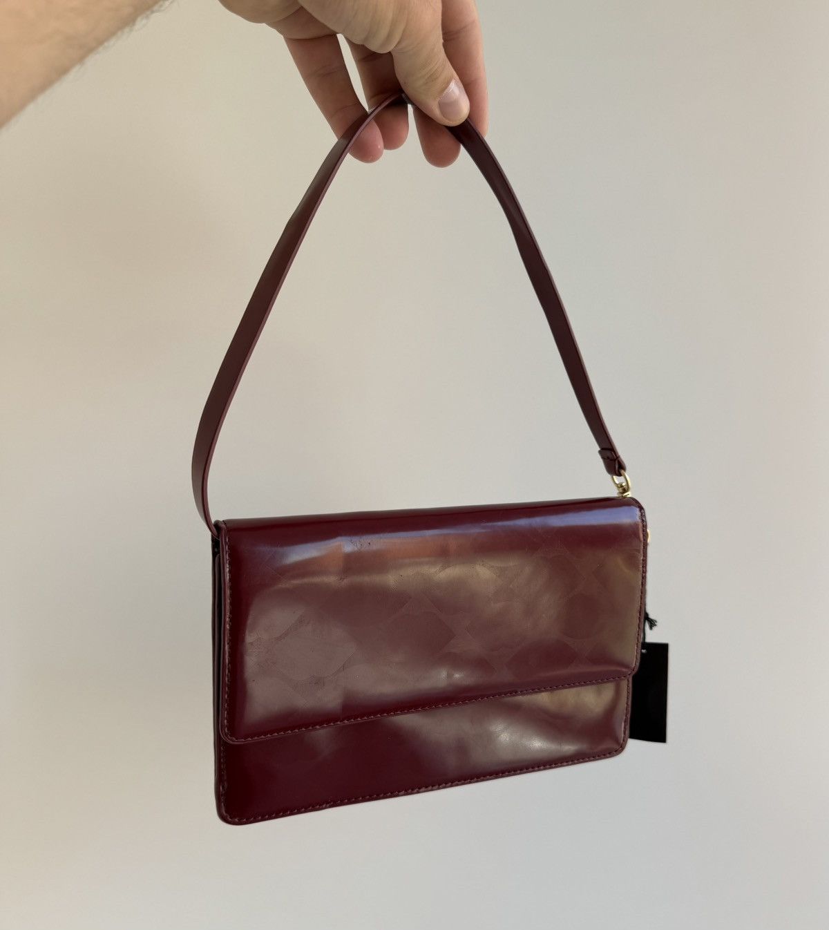 Leather Lulu Guinness Red Leather Mini Bag Size ONE SIZE - 2 Thumbnail