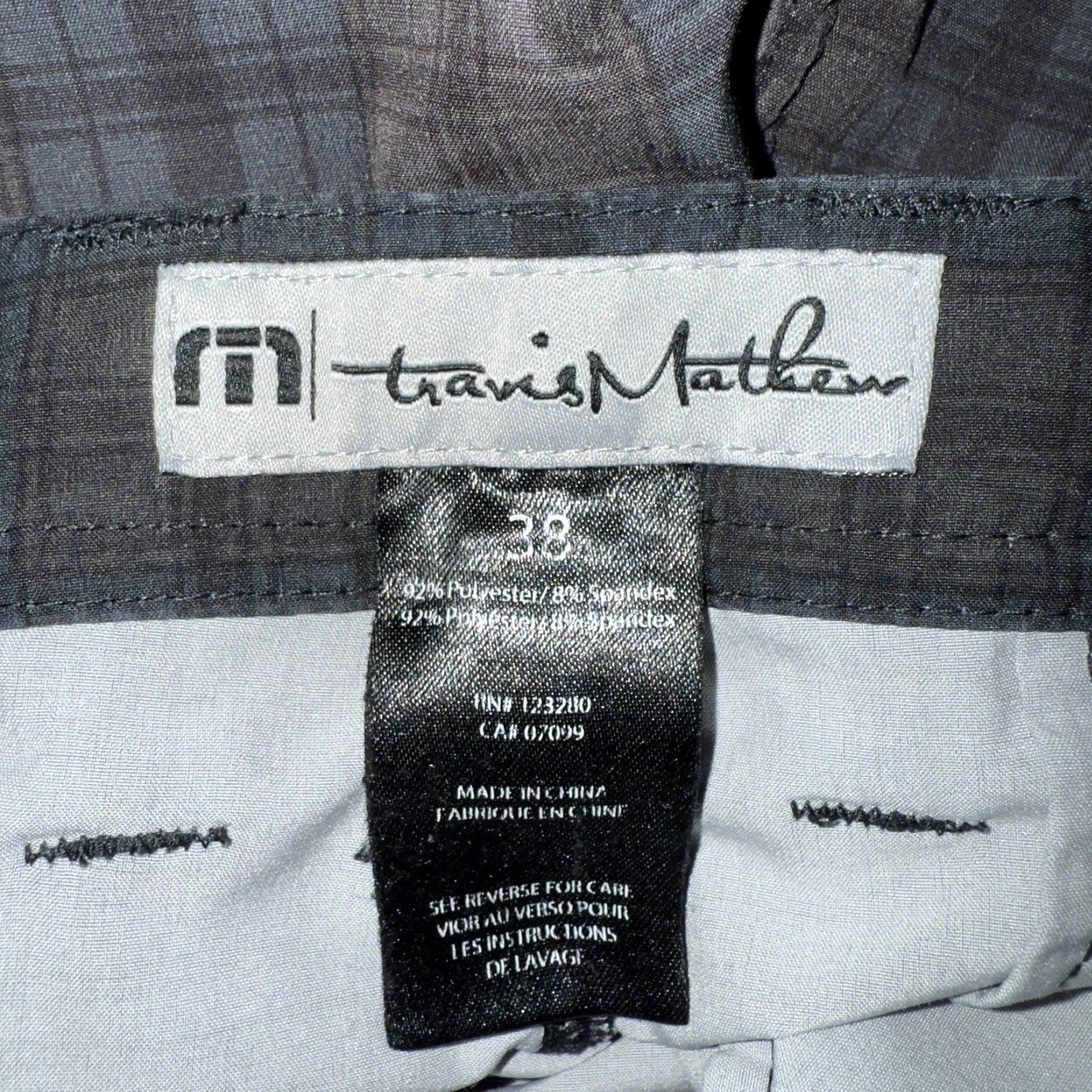 TravisMathew Travis Mathew Shorts Plaid Athletic Polyester Mens 38 Regular Multicolor Chino Athletic Fit Mens Size US 38 / EU 54 - 4 Thumbnail