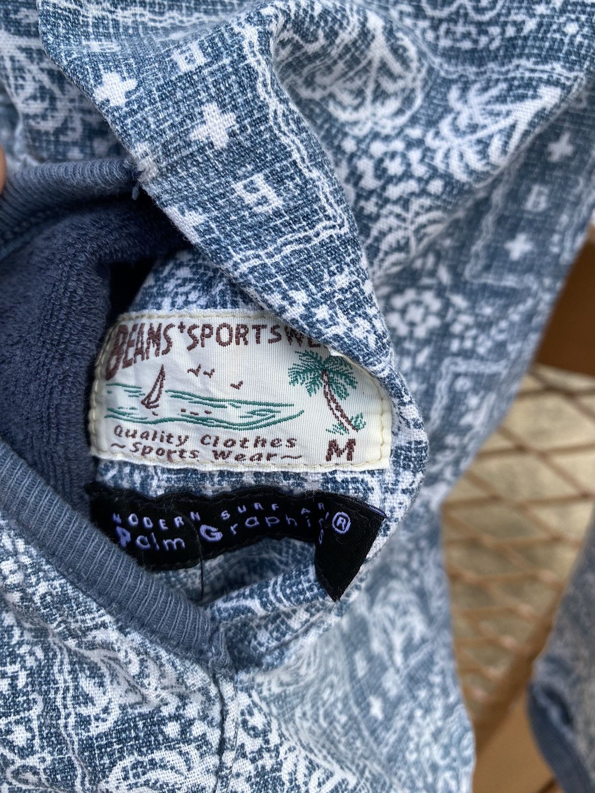 Beams Plus × Japanese Brand Beams+ Palm Graphics paisley revesible hoodie Size US M / EU 48-50 / 2 - 6 Thumbnail