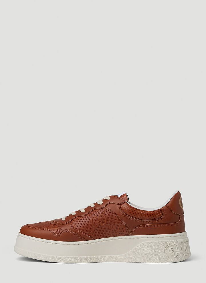 Gucci o1s1wg110425 Men's GG Sneakers in Tan Size US 11.5 / EU 44-45 - 3 Thumbnail