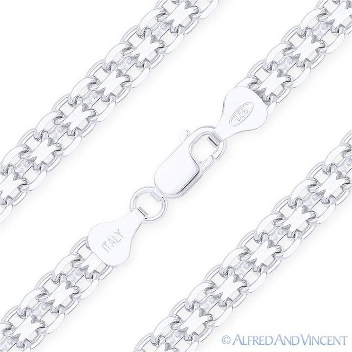 Other 5mm Bismark / Bizmark Link Italian Chain Bracelet Size 8" Size ONE SIZE - 1 Thumbnail