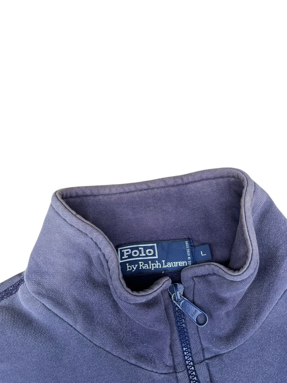 Polo Ralph Lauren Trashed 90s Polo Ralph Lauren Sun Faded Pull Over Sweatshirt Size US L / EU 52-54 / 3 - 6 Thumbnail