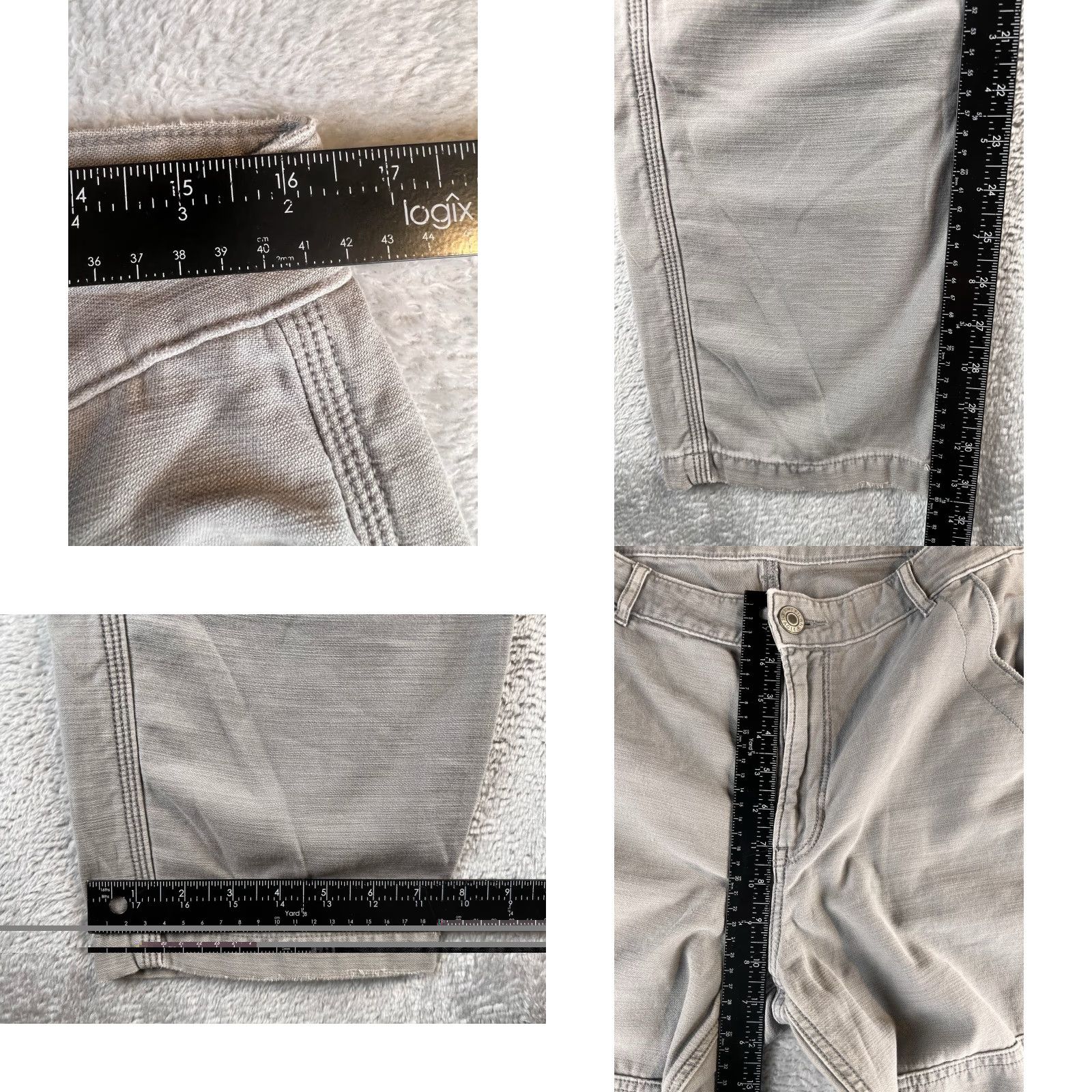 American Eagle Outfitters VINTAGE American Eagle Outfitters 90s Straight Carpenter Pants Womens 12 Gray NWT 9 Size 34" / US 12 / IT 48 - 8 Thumbnail
