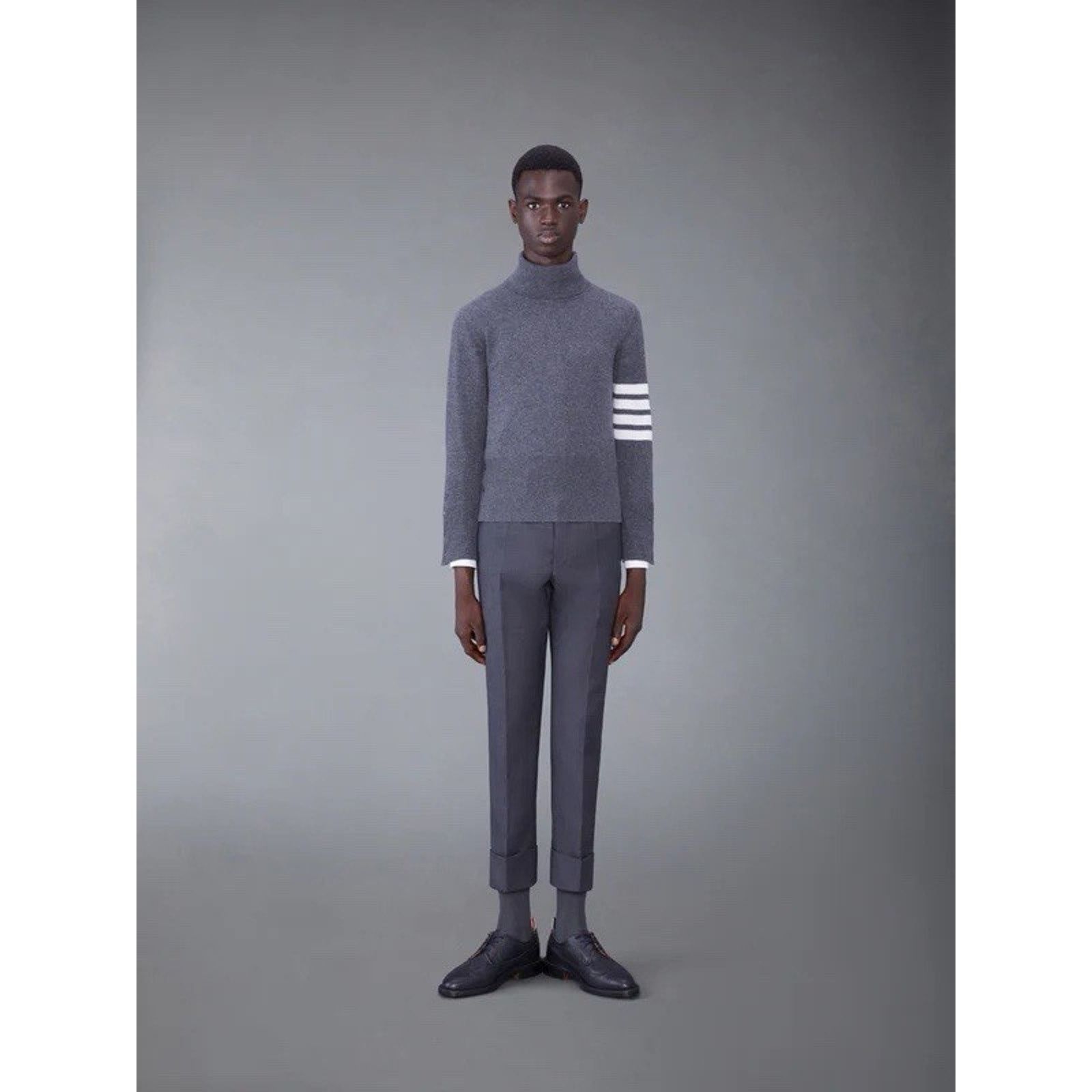 Thom Browne NWT $1700 Thom Browne Cashmere Turtleneck Made in Scotland. Size US XXL / EU 58 / 5 - 3 Thumbnail